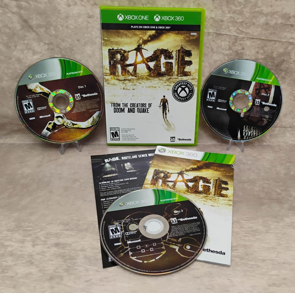 Rage [Xbox 360] *Manual & Refurb Discs* Games