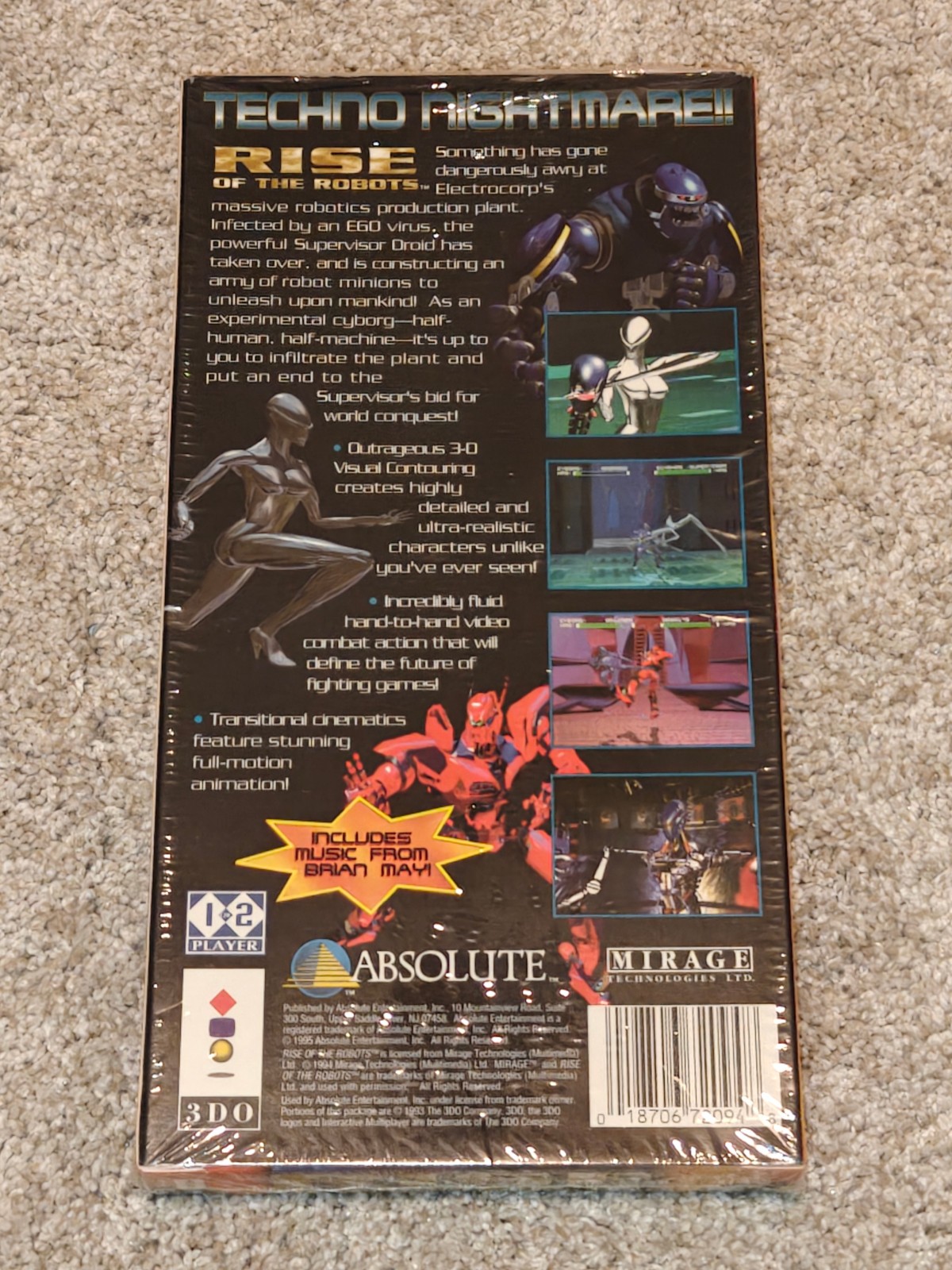Rise of the Robots (3DO, 1994) for the 3DO System – Brand New Sealed in Long Box