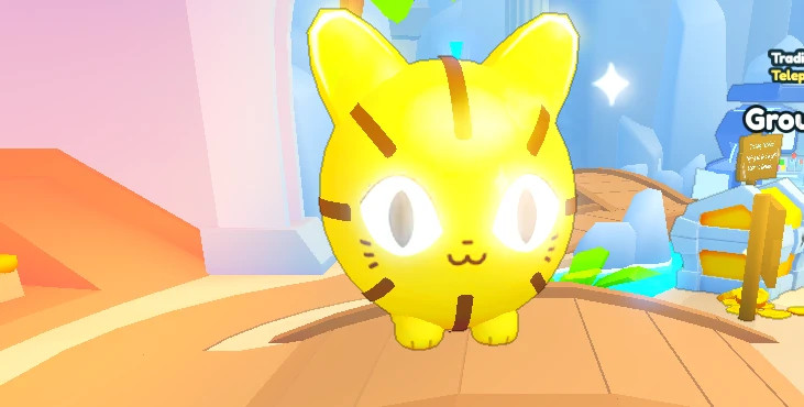 Roblox – Pet Simulator 99 – Golden Titanic Basketball Cat In Game Pet Only lvl76