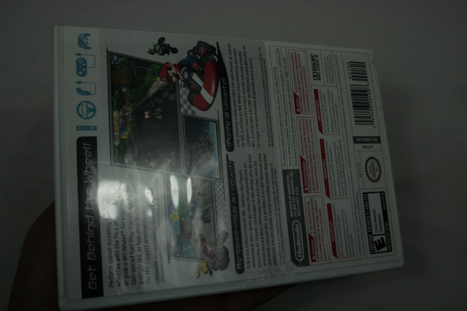 Mario Kart Wii Game CIB Nintendo Wii 2008 Complete with Manual Reg Card & Ad