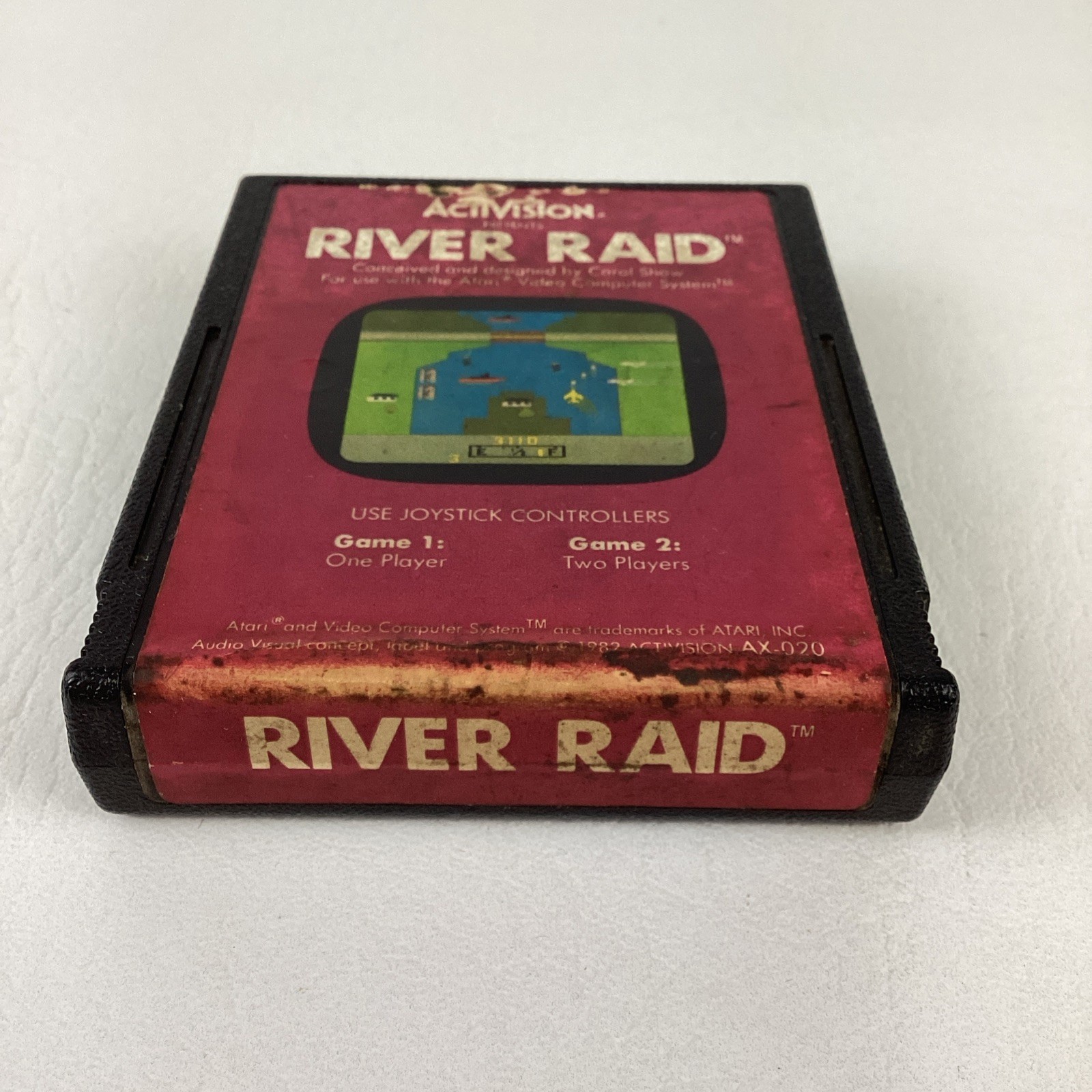 Atari 2600 Activision River Raid Video Game Cartridge Vintage Retro 80s TESTED