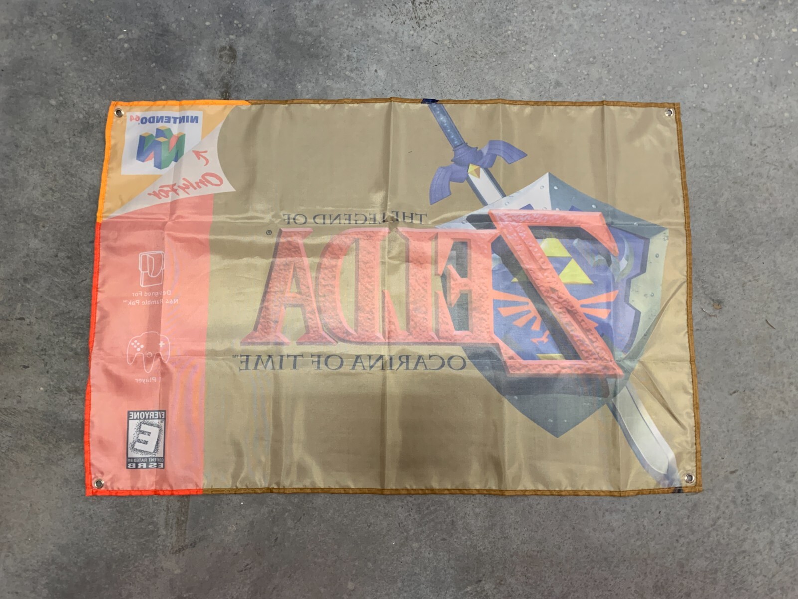 The Legend Of Zelda Ocarina of Time Flag Banner Tapestry 2 x 3 Ft, N64