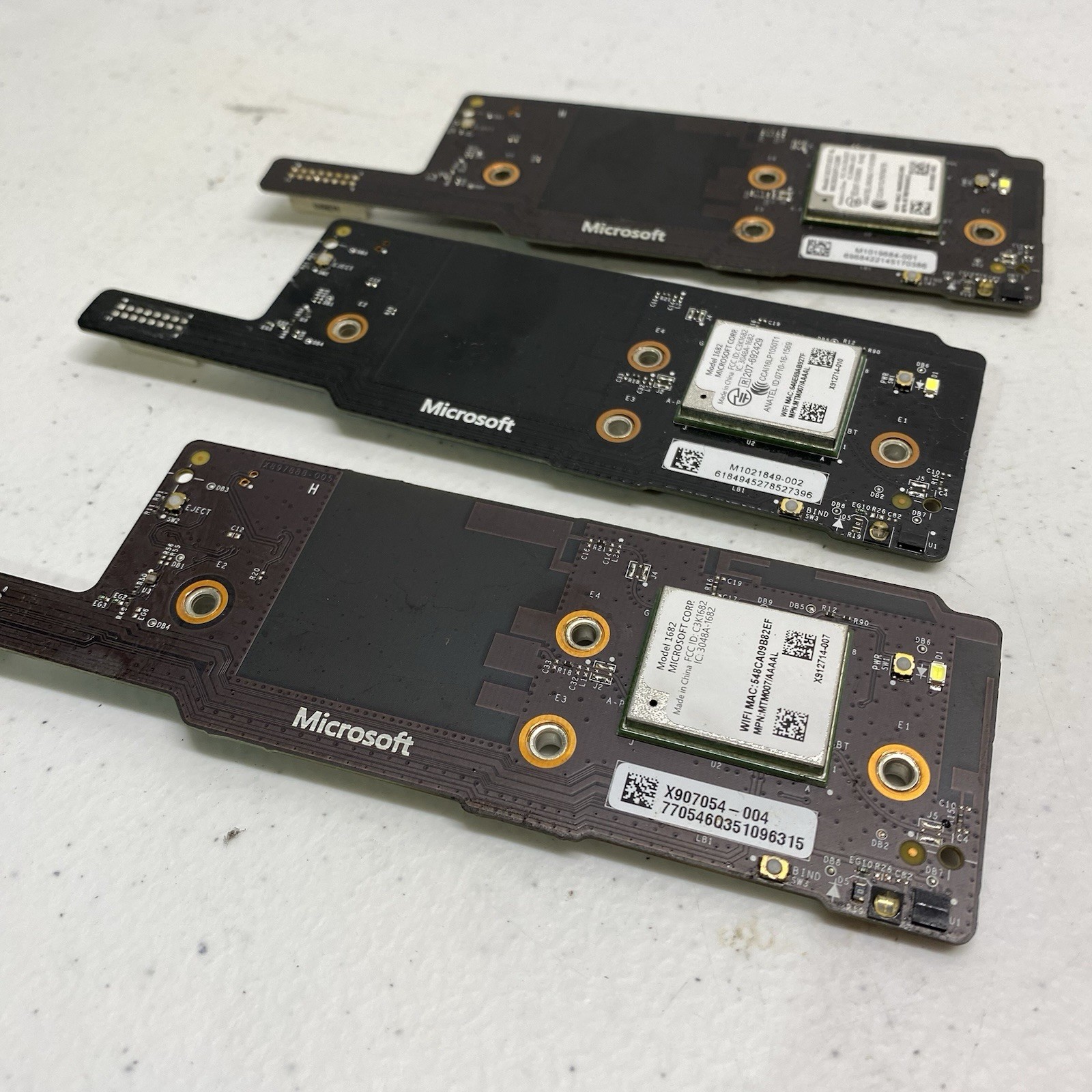 Lot of 3 Xbox One S RF Boards Bluetooth Power Sync Button Modules OEM