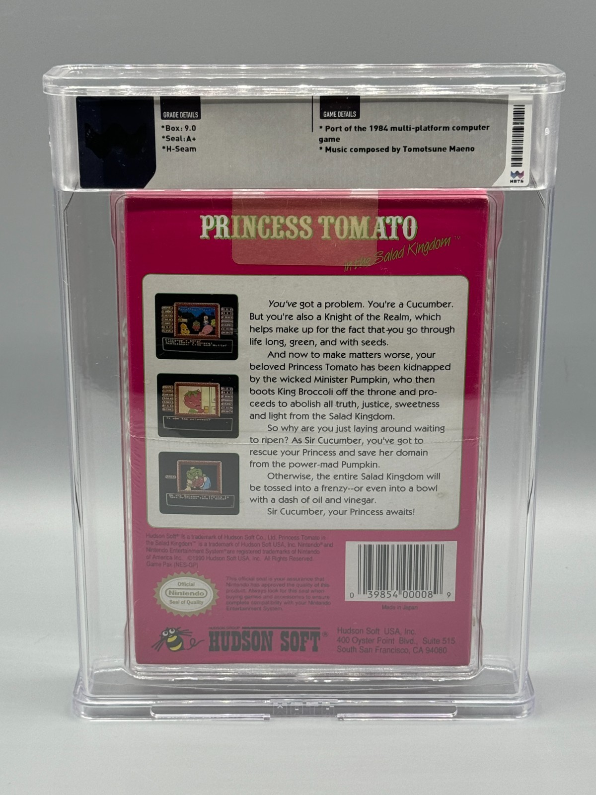 Princess Tomato Salad Kingdoms Nintendo NES OVAL SOQ Sealed New WATA 9.0 A+