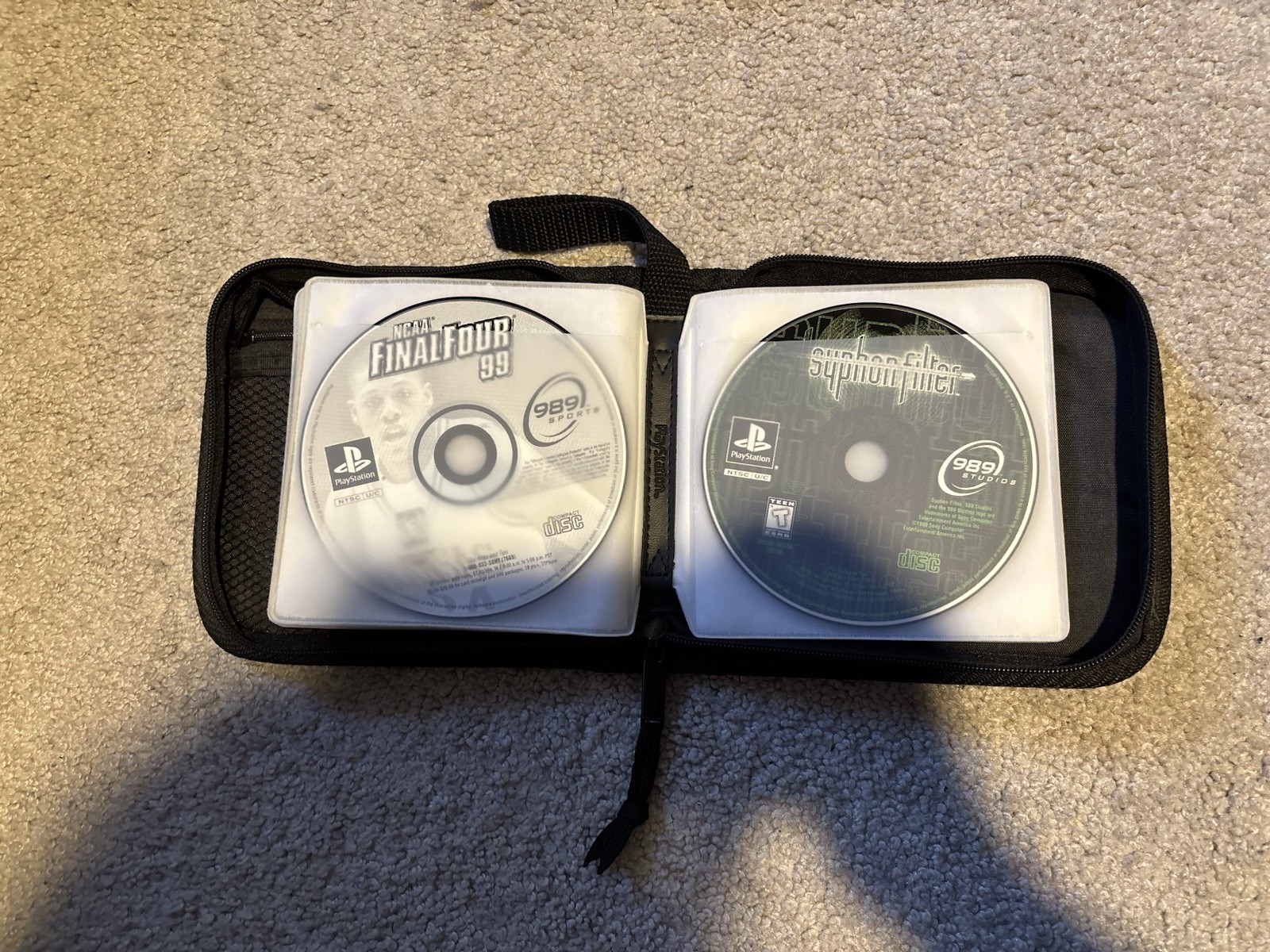 PlayStation 1 20-Pack Carrying Case + LOT OF 12 Games Sony PS1, Disc Only
