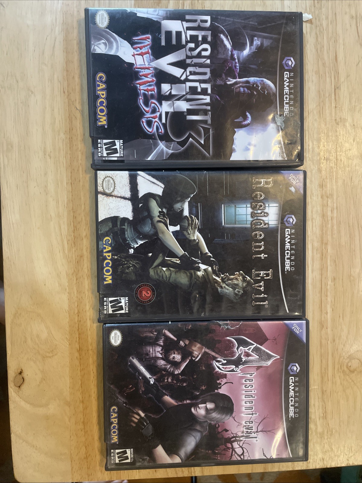 Resident Evil Lot Of 3: Nemesis Resident Evil 1, 3, 4 Nintendo GameCube