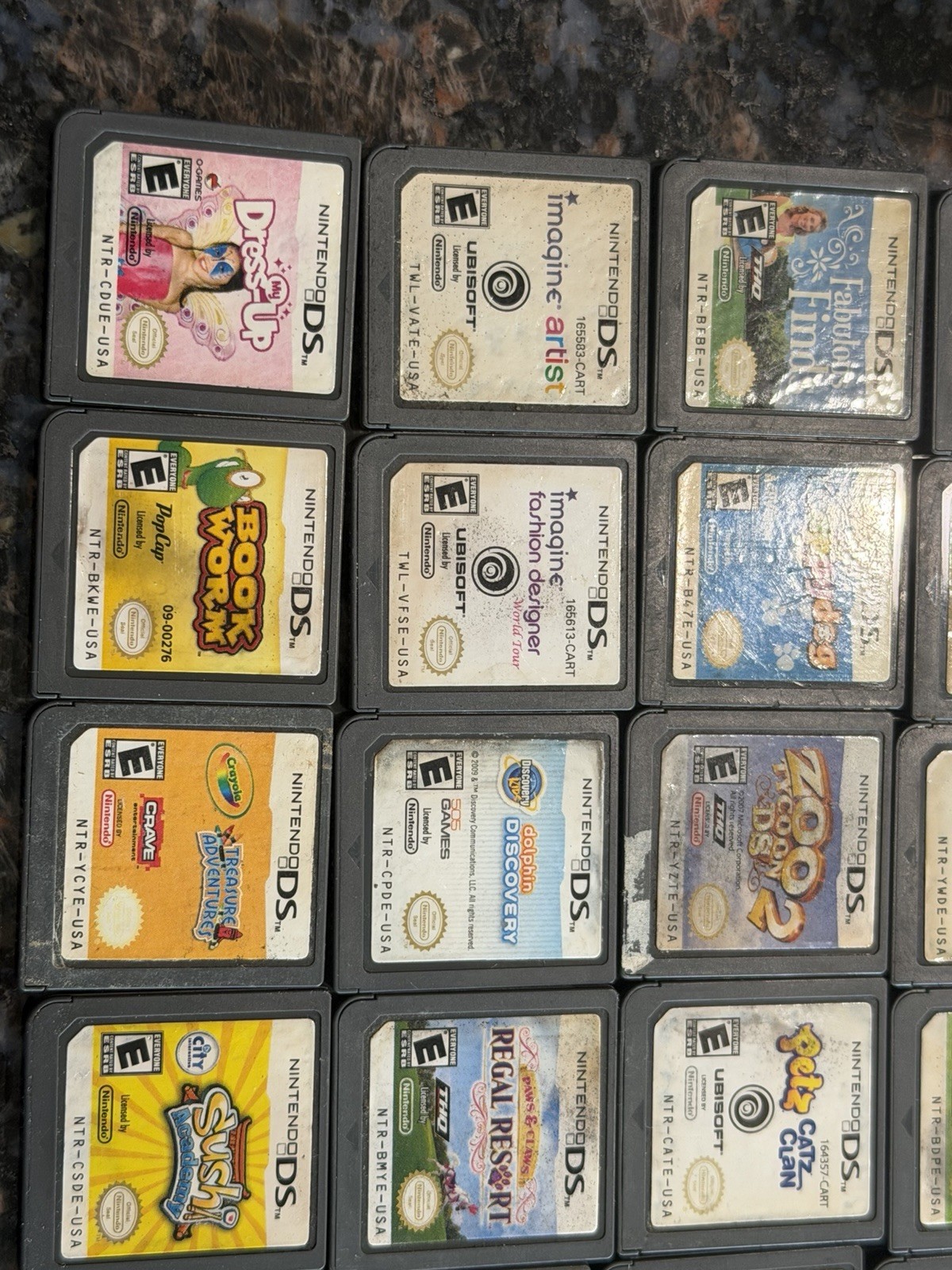 Lot of 34 Nintendo DS/ 3DS Gameboy Advance Video Games Cartridges Only