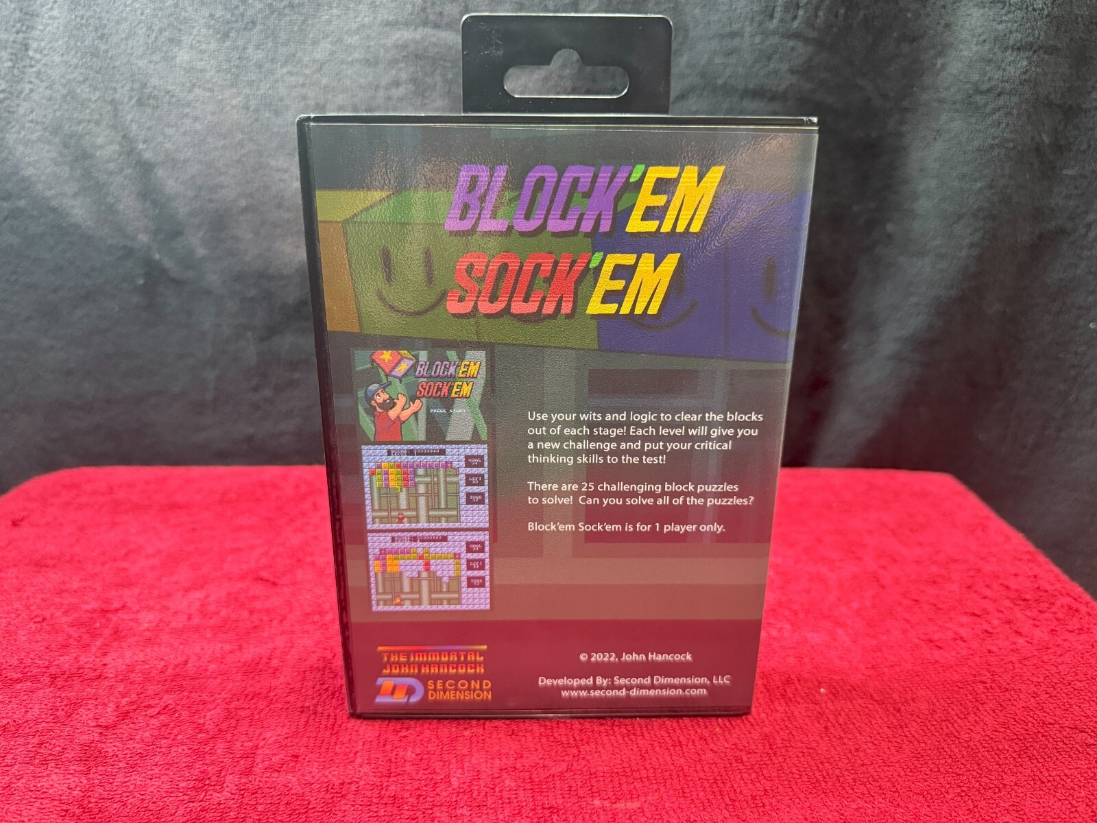 Sega Genesis Block’em Sock’em New Puzzle Game