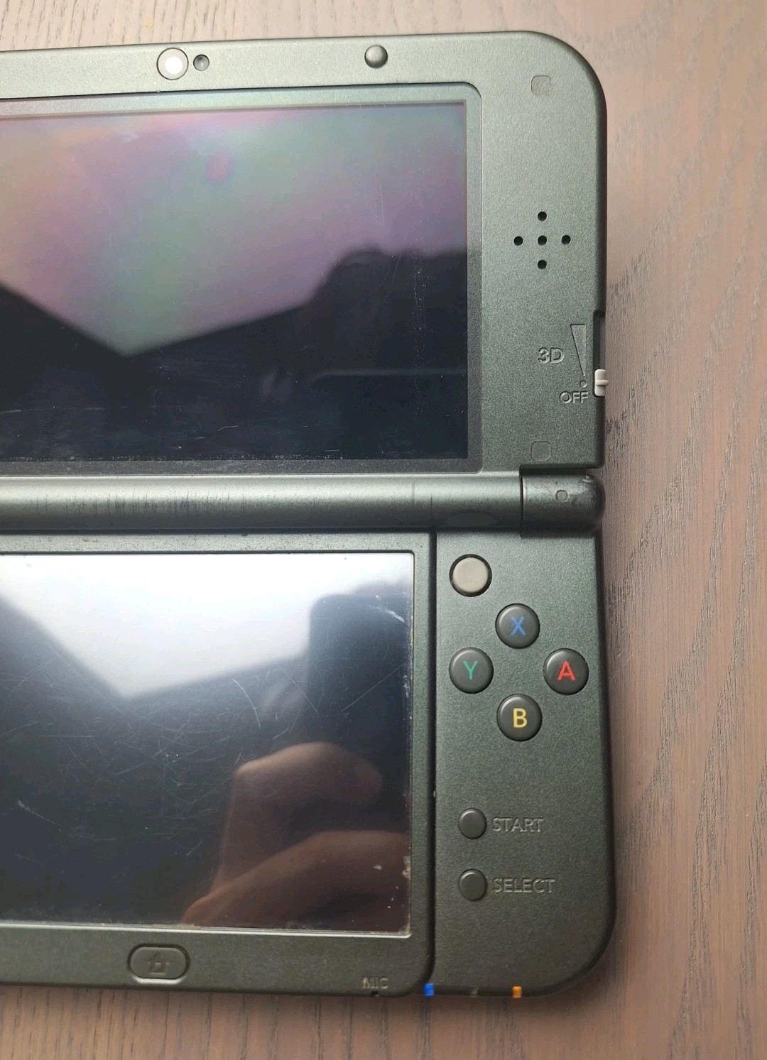 New Nintendo 3DS XL Metallic Black Charger 32GB SD Card REGION FREE BOTTOM IPS