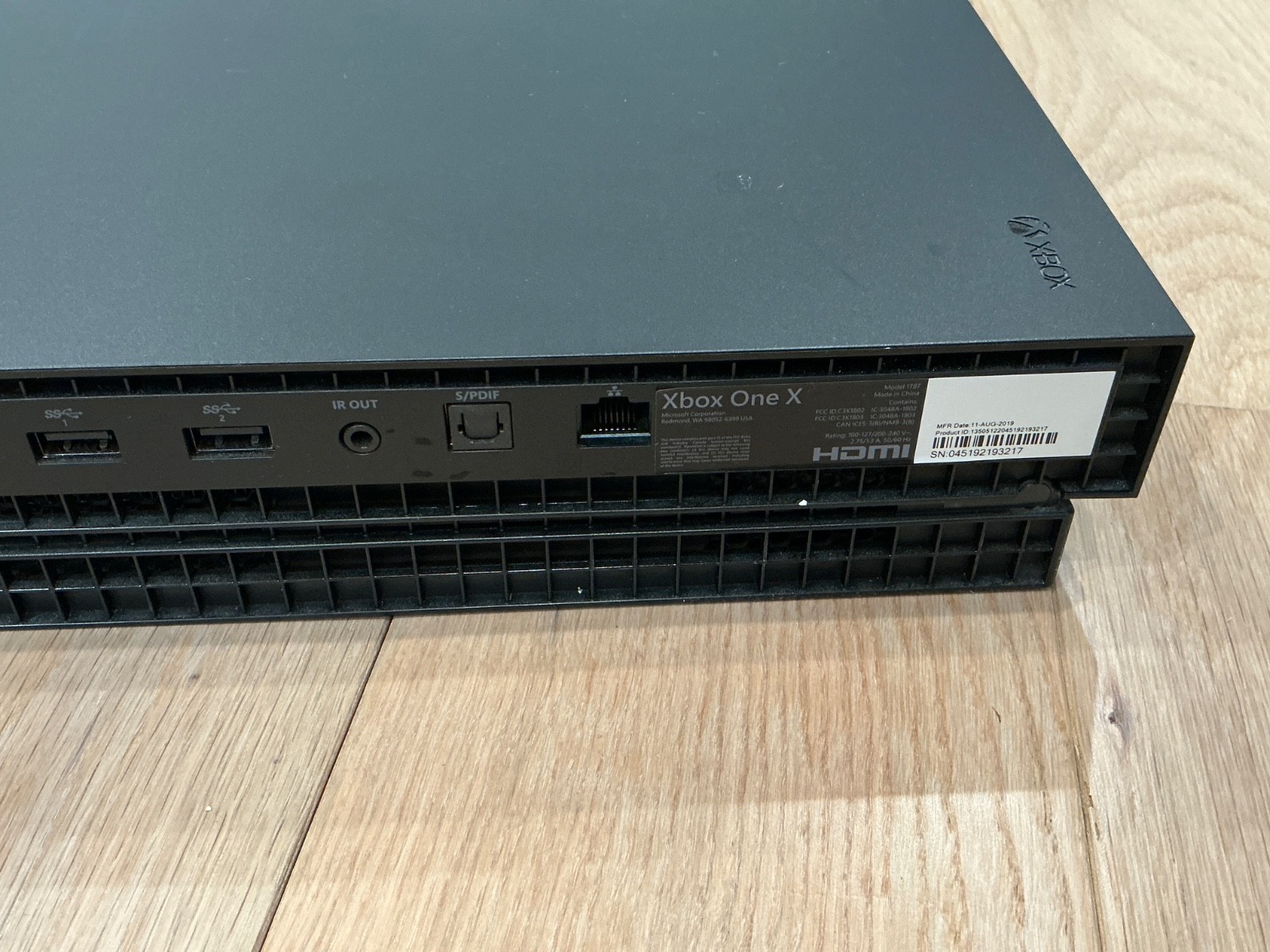 Microsoft Xbox One X 1TB Console + Controller (All Black) (No cables)