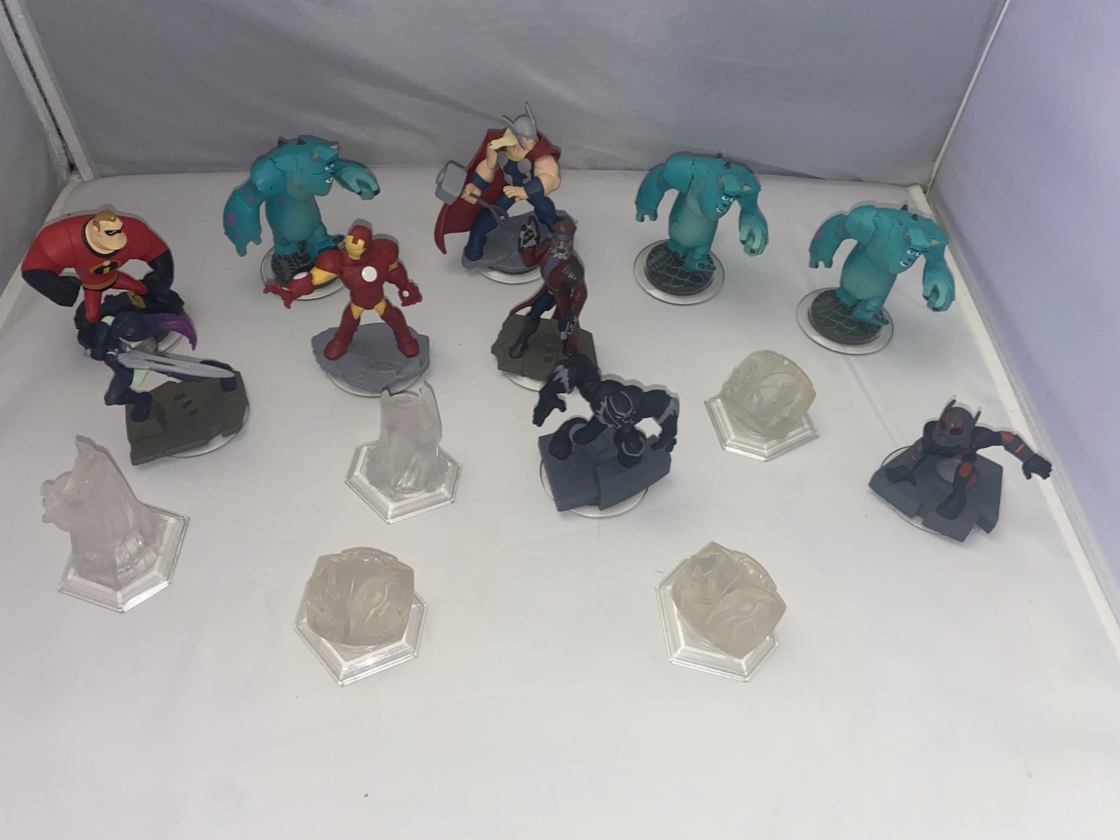 Disney Infinity Mixed Character Lot – Marvel Super Heroes + Monsters Inc.