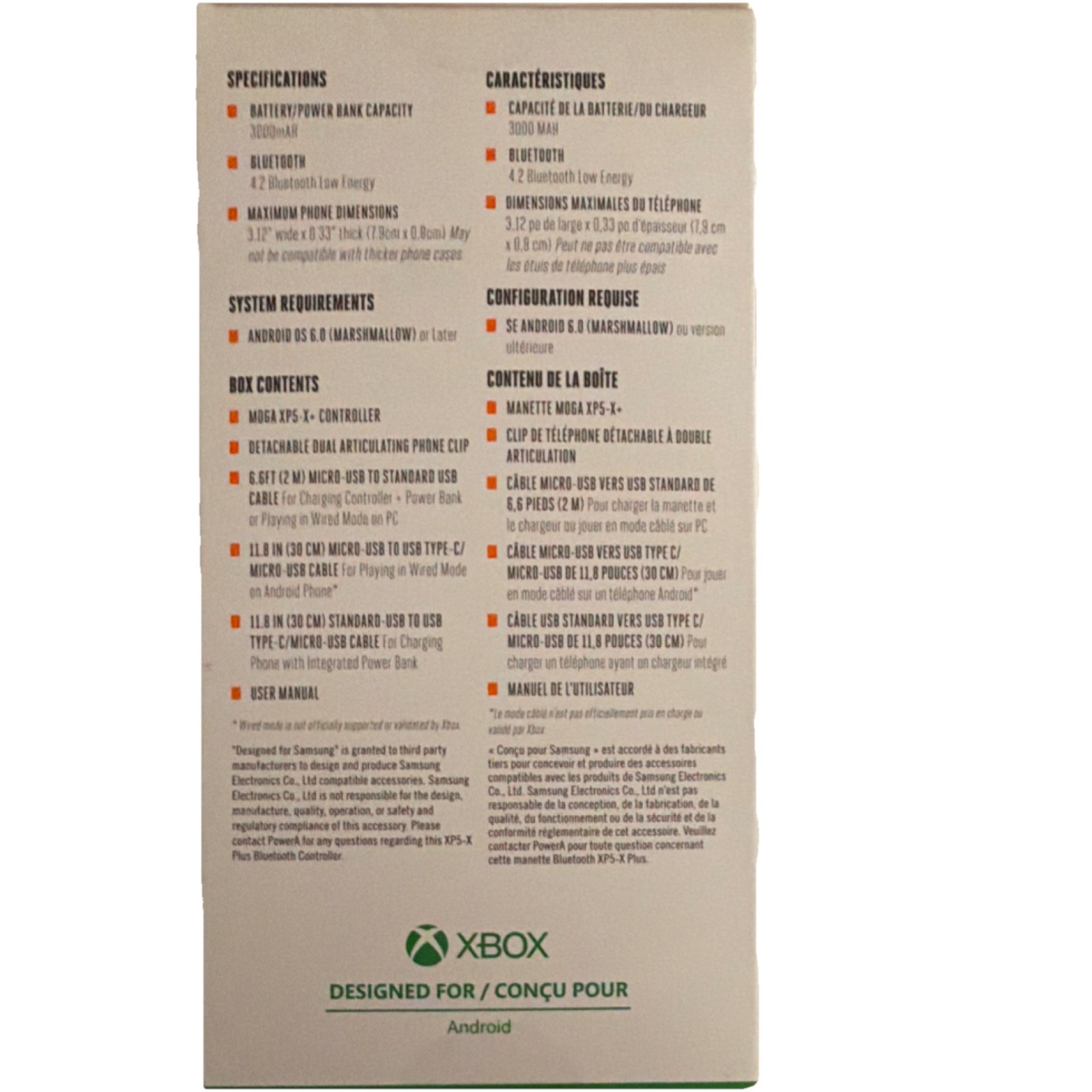 PowerA Moga XP5-X Plus Bluetooth Controller Android Xbox PC, 3000mAh Power Bank