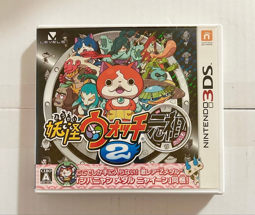 Yo-kai Watch 2 Ganso Nintendo 3DS Game Software Used Japanese Version