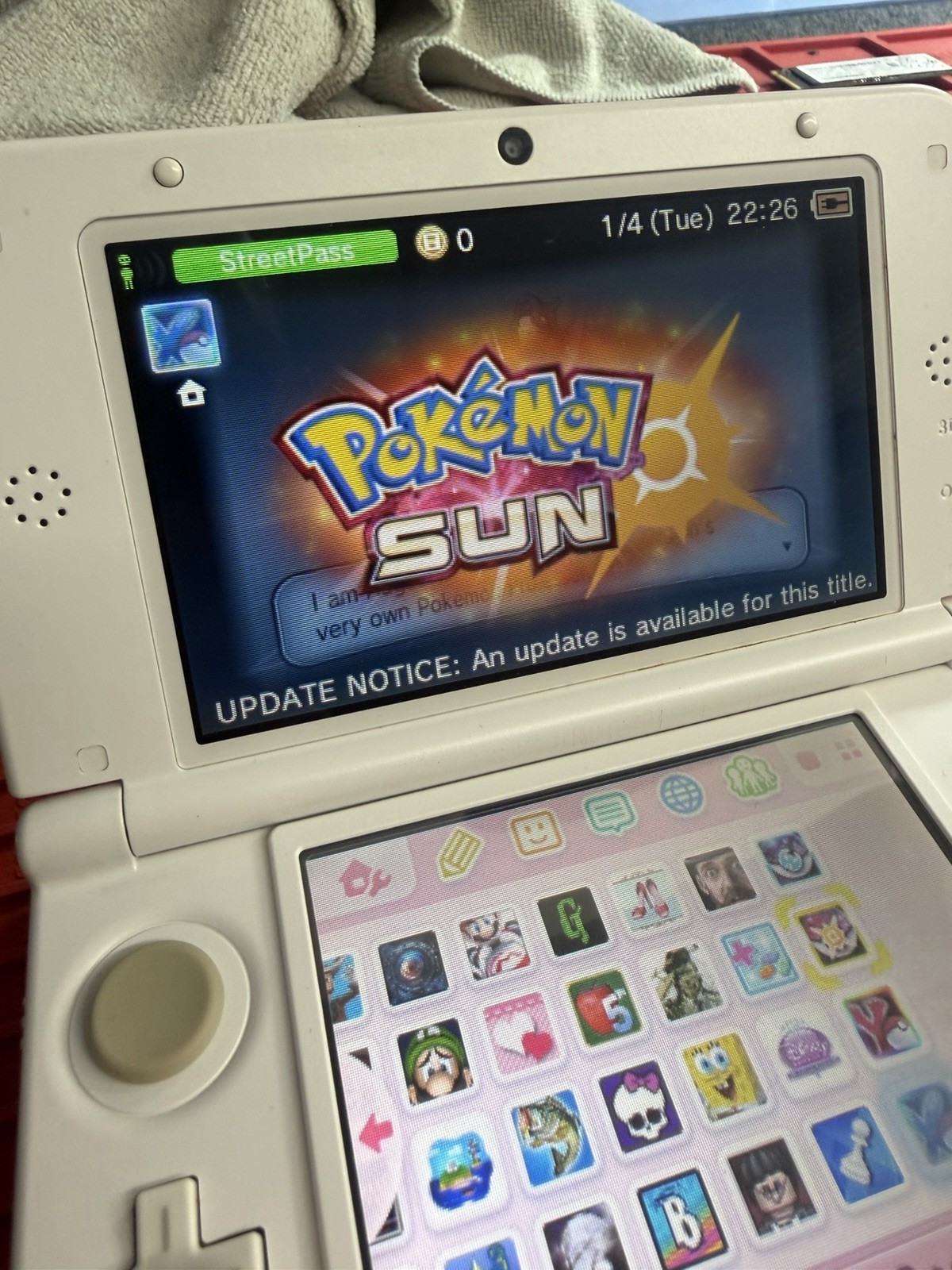 Nintendo 3DS XL Launch Edition White & Pink Handheld System