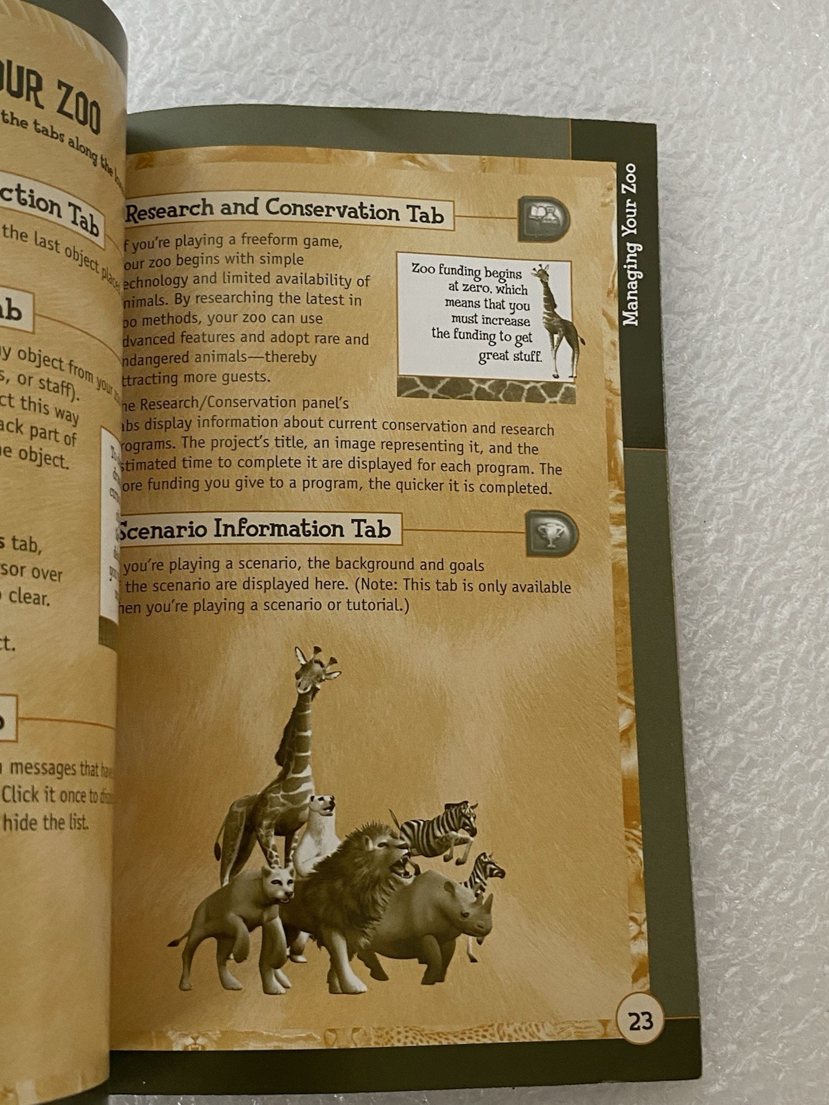 Zoo Tycoon Complete Collection PC- MANUAL ONLY No Game