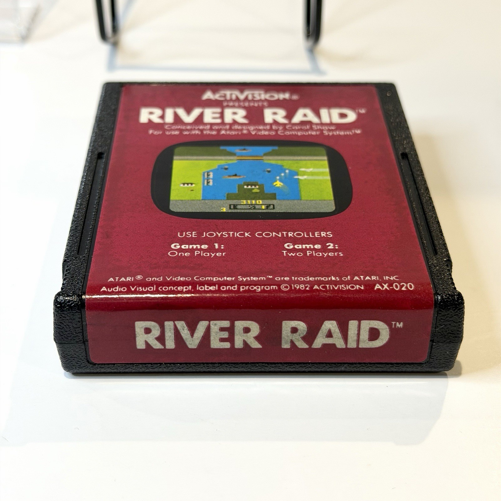Vintage Activision River Raid Atari 2600 1982 Video Game Cartridge Tested-WORKS!