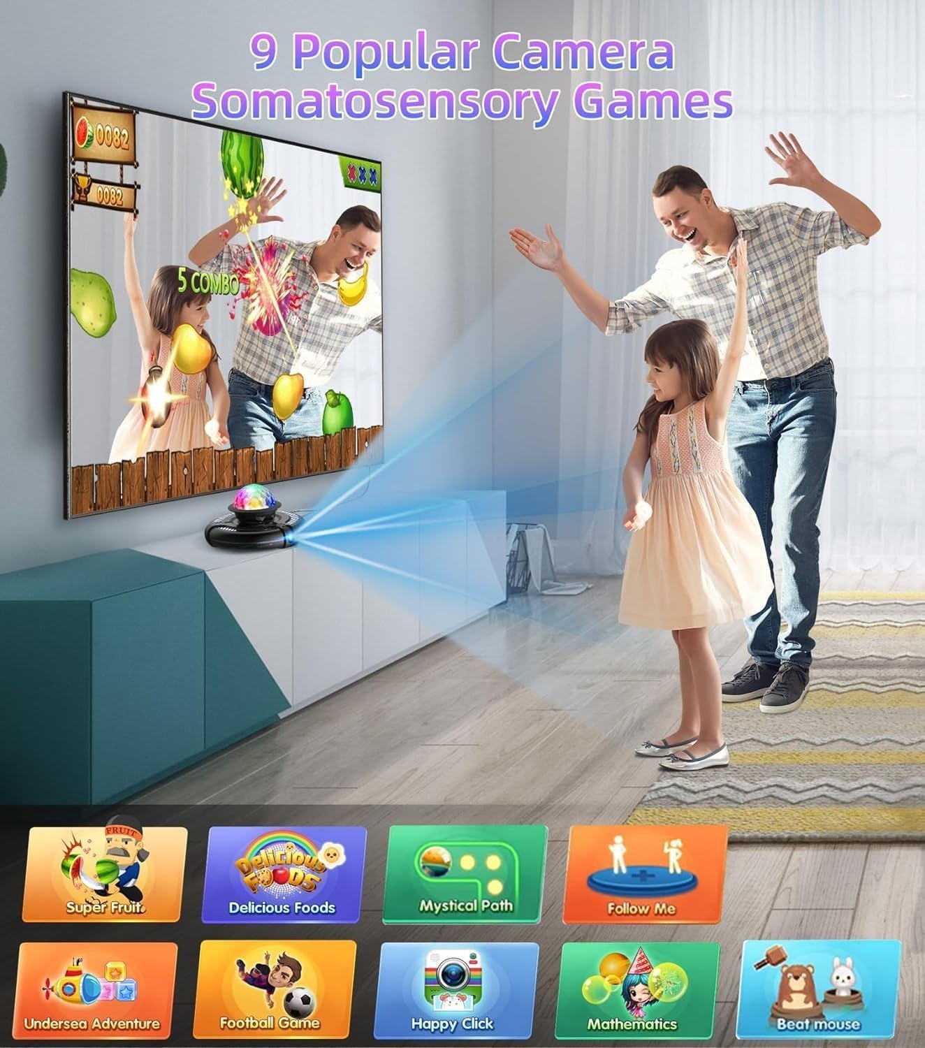 Musical Dance Mat for Kids & Adults – 65.4″ Wireless Gaming Fun for Families
