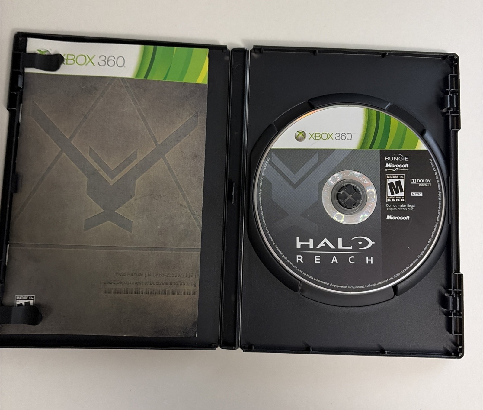 Halo: Reach (Xbox 360, 2010) Manual Included. Tested. Ships Fast!