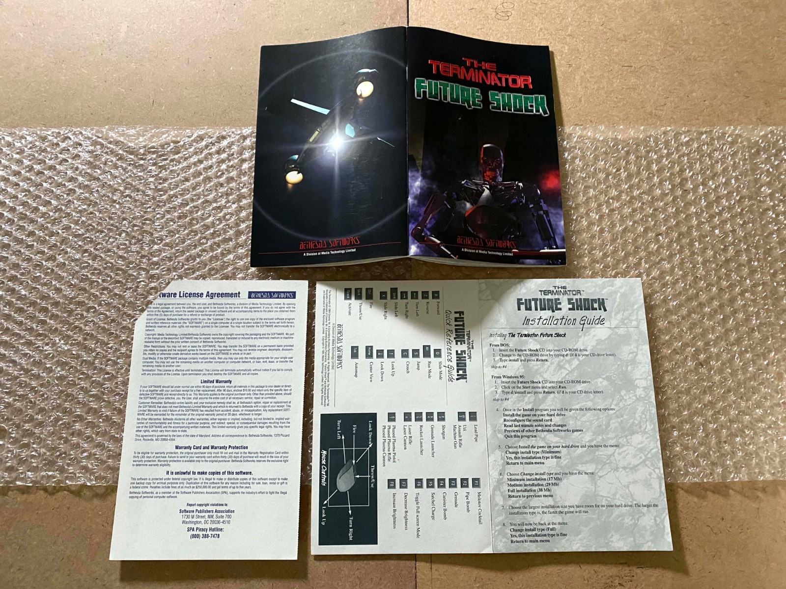 The Terminator: Future Shock (Big Box T-Teen) (PC CD-ROM, 1995) – COMPLETE / CIB