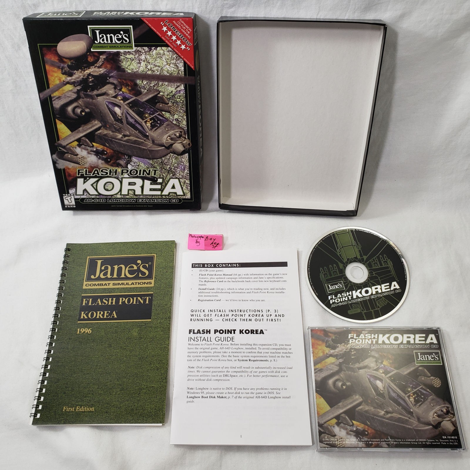 Jane’s Combat Flash Point Korea PC Big Box Complete FlashPoint Expansion