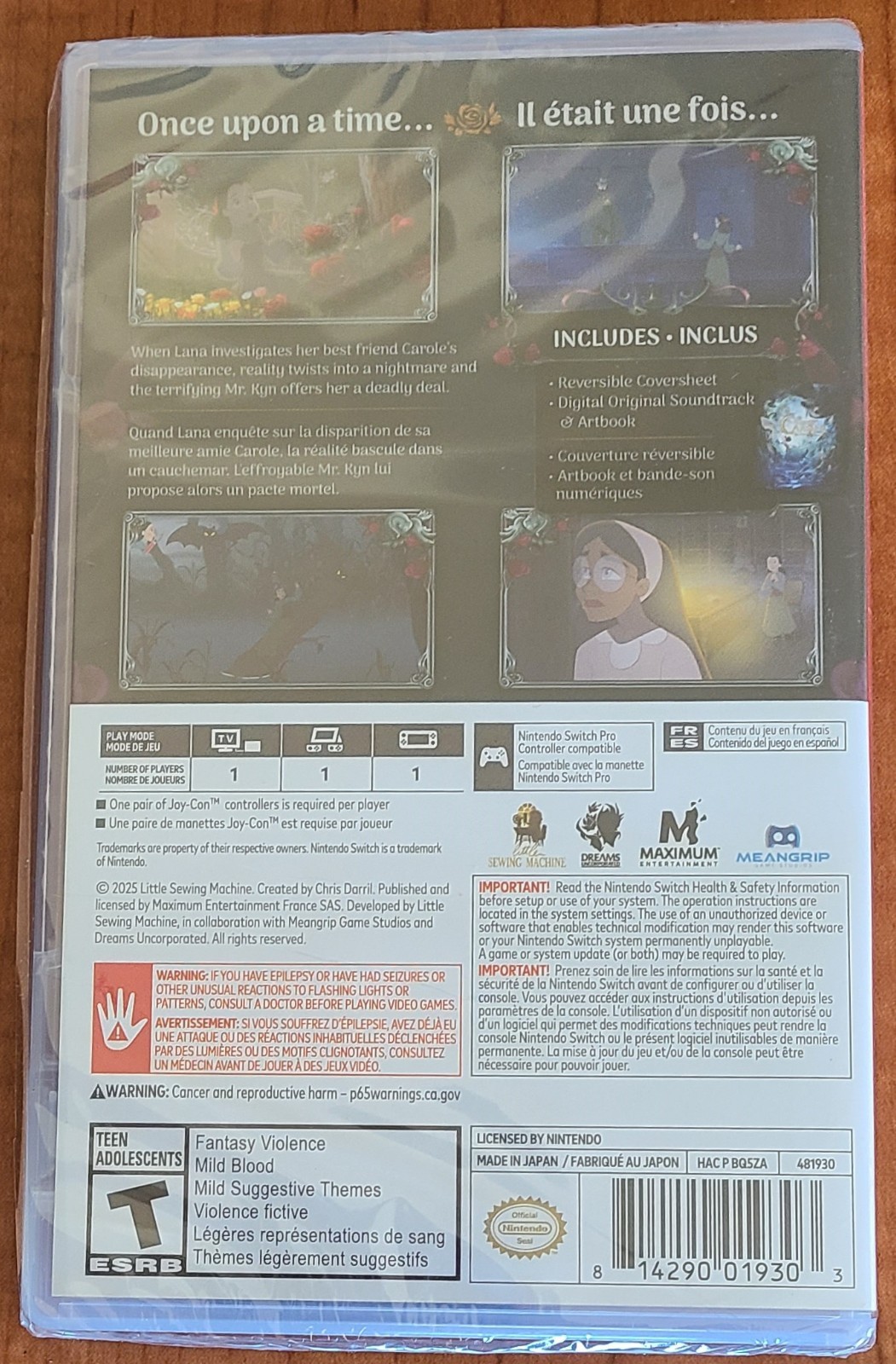 Bye Sweet Carole – Nintendo Switch (NEW)