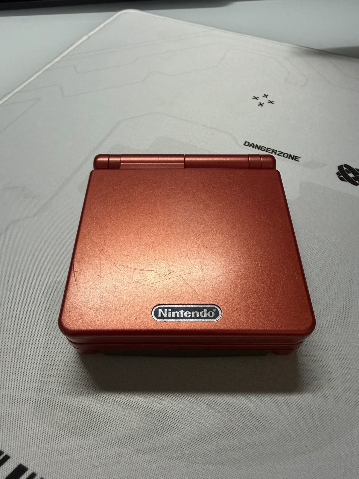 EXCELLENT Condition Flame Red Nintendo Game Boy Advance SP AGS-001