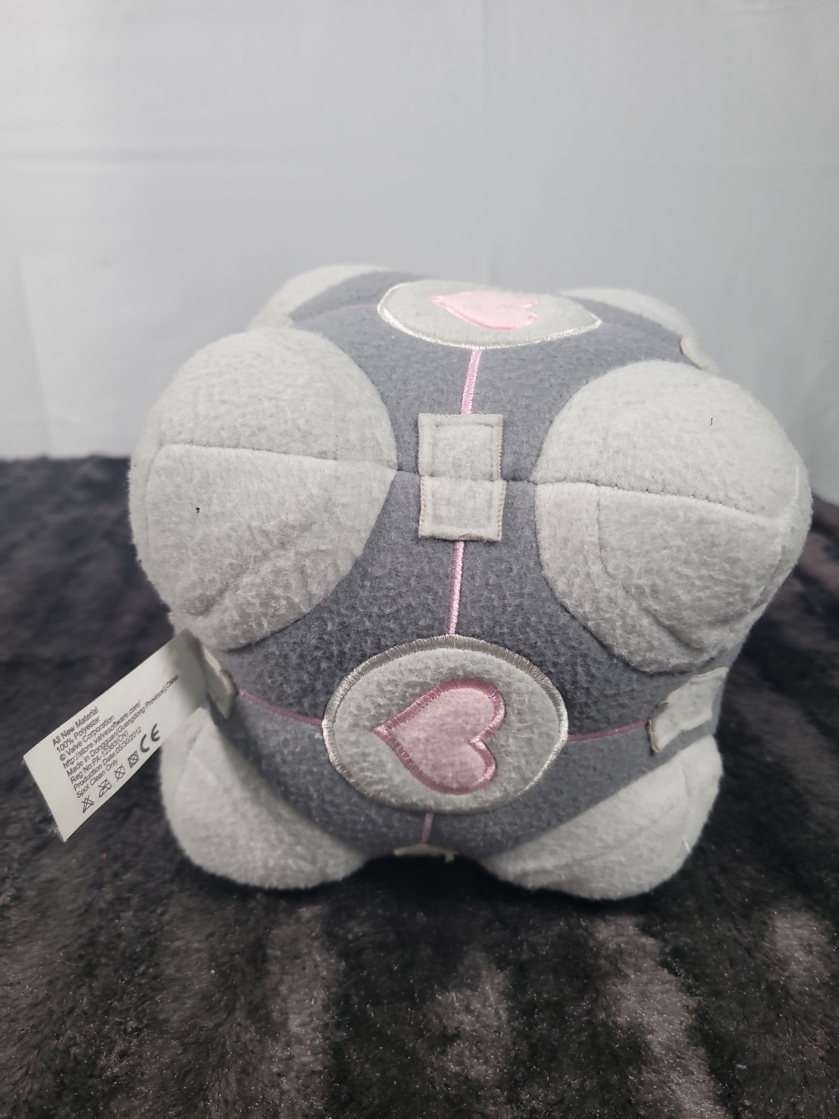 Valve Portal Critters Companion Cube Plush Doll Portal 2 Video Game 2012