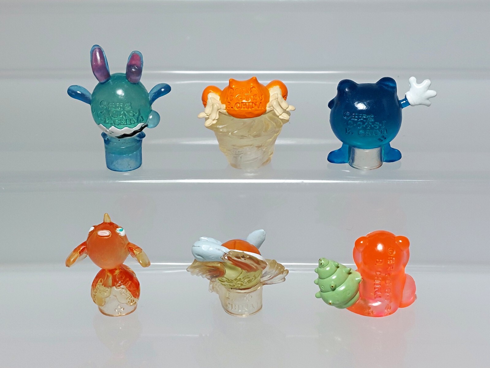 Pokemon FC Stadium & Battle Museum Clear Figure Krabby Slowbro Bandai 0.8-1.3in