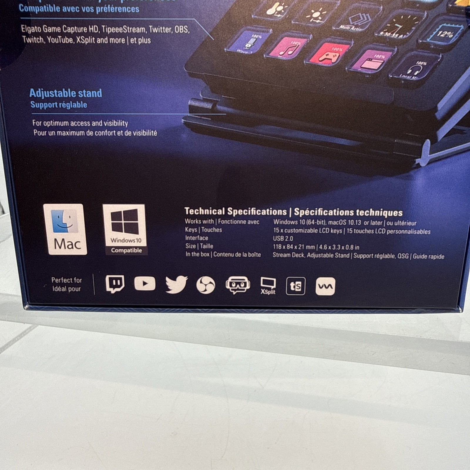 Elgato Stream Deck Live Content Creation Controller Classic Black 15 Keys EUC