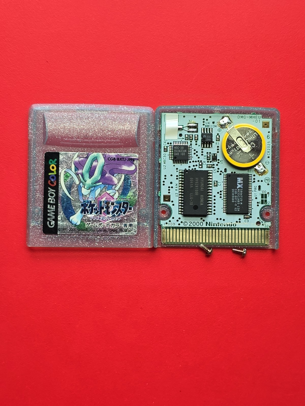 Pokemon Crystal Version Game Boy Color Nintendo GBC Authentic Saves New Battery