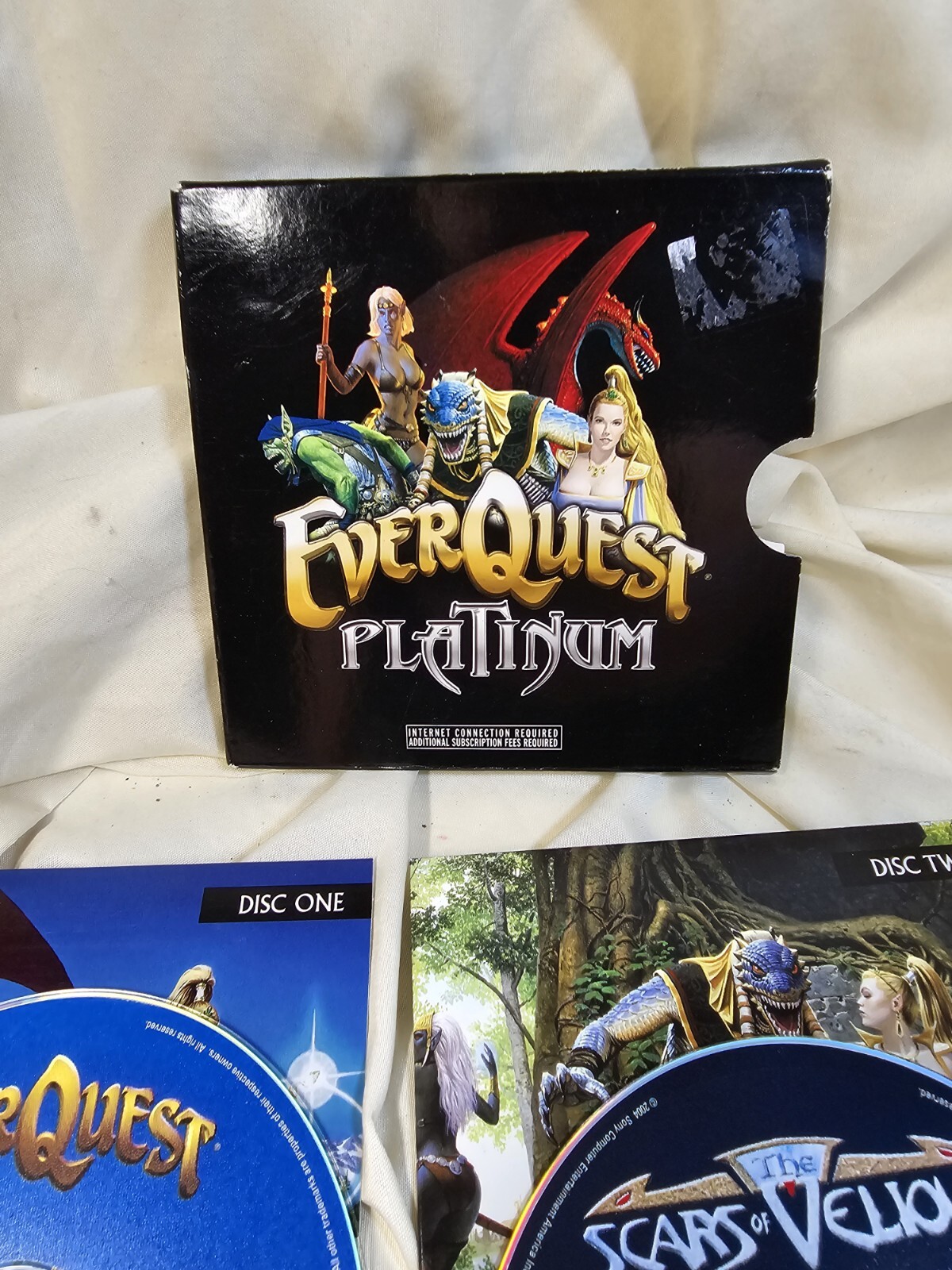 EverQuest Platinum Edition PC Windows 4 Disc Set Expansions Game MMORPG