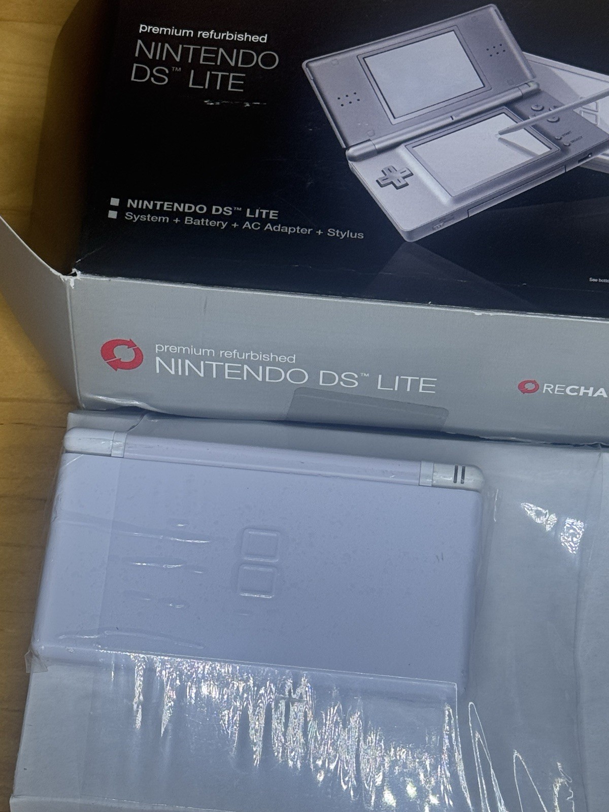 Nintendo DS Lite White GameStop Premium Recharged CIB Handheld Console & Charger