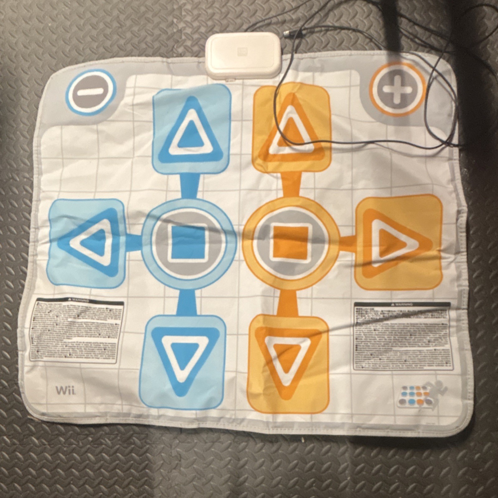 Nintendo Wii Dance Mat Controller BC-001 Blue Orange White Gray