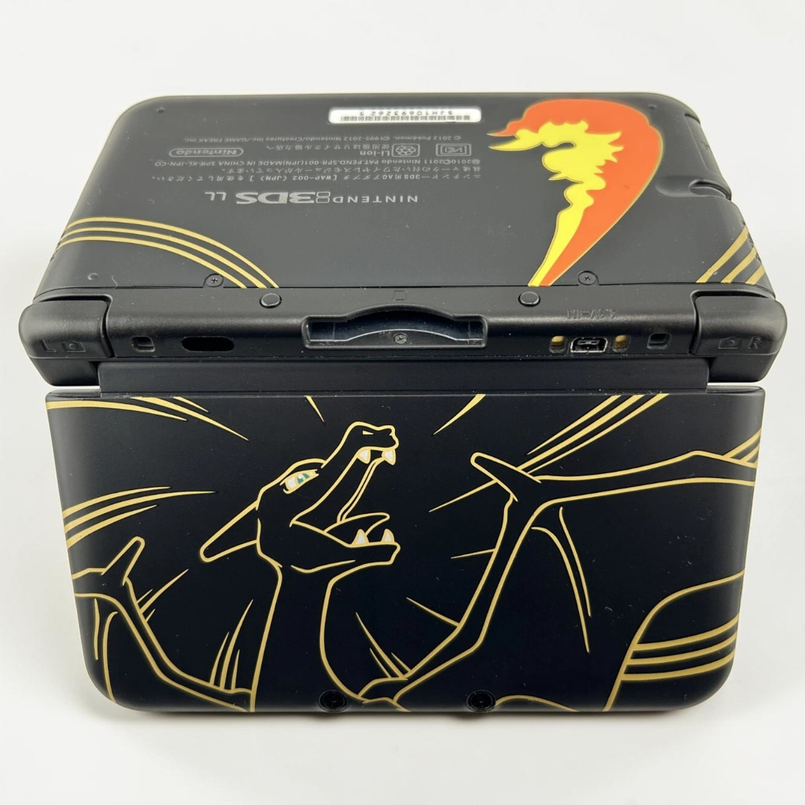 Charizard Nintendo 3DS XL Pokemon Black/Gold Edition With Charger, US Seller