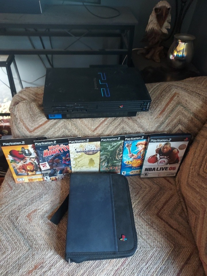 ps2 Console with 10 Demo Games 2 Regular Games No Power Cords