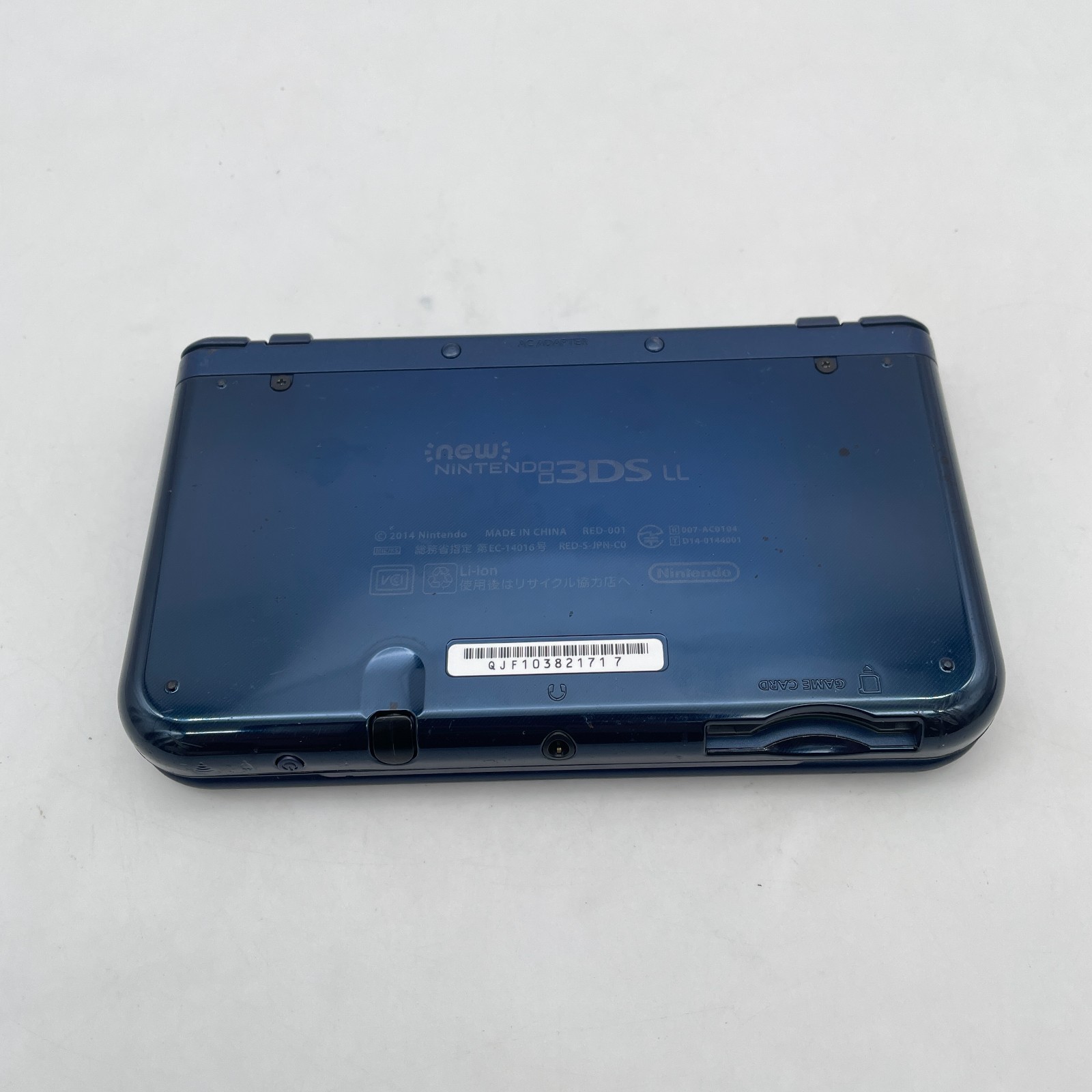 New Nintendo 3DS XL LL Metallic Blue Console Stylus Tested Japanese