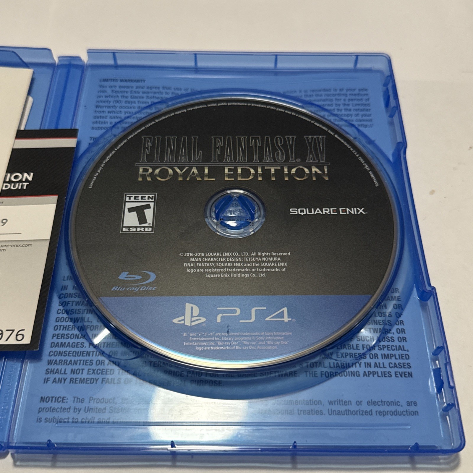 Final Fantasy XV: Royal Edition (Sony PlayStation 4, 2018) PS4 Tested & Working