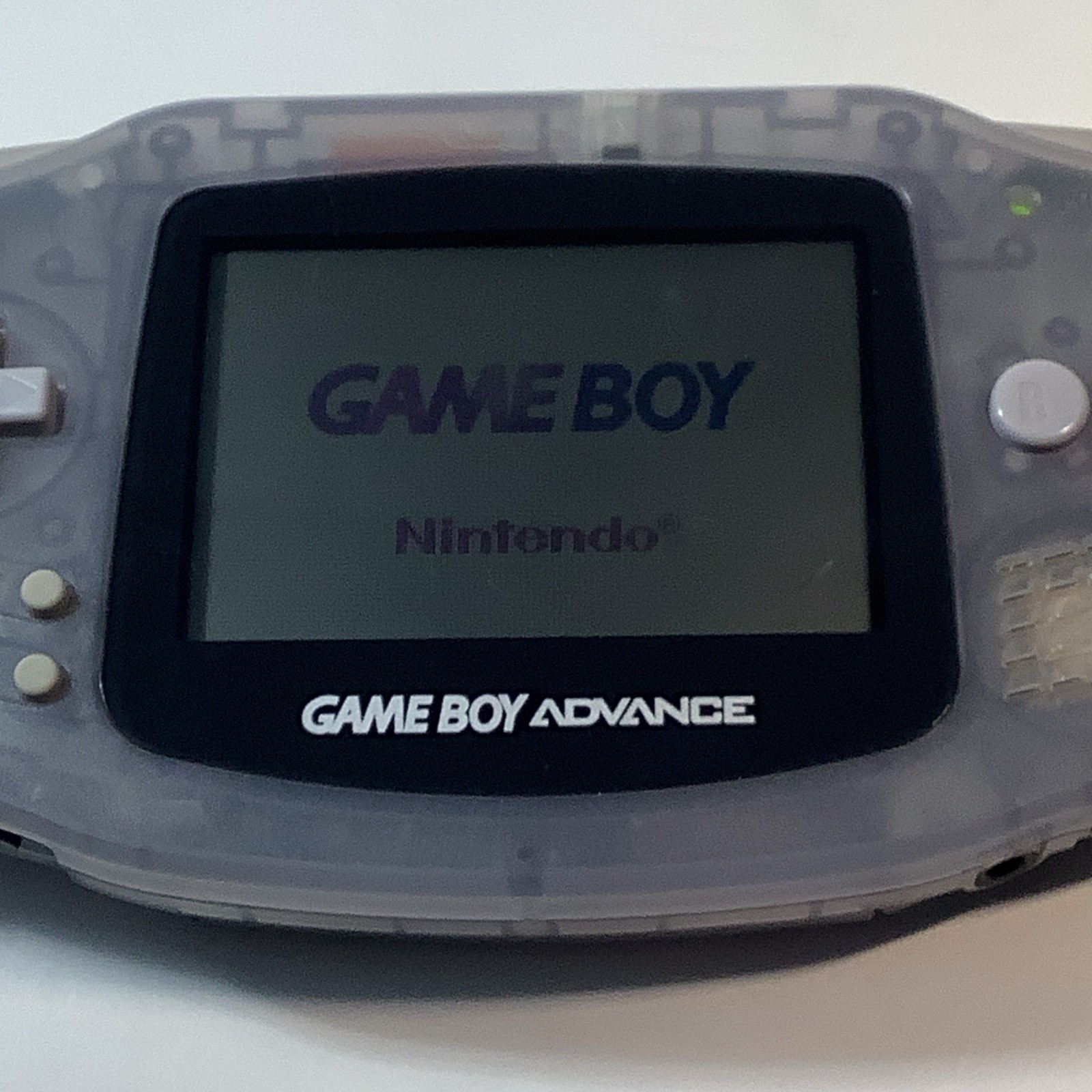 Nintendo Game Boy Advance GBA Glacier Handheld System Console AGB-001 – Tested