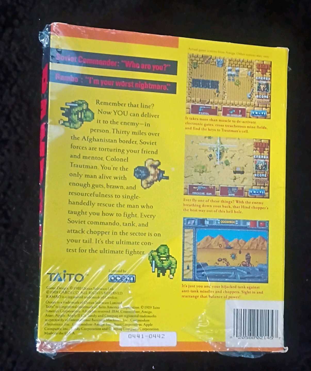 RAMBO III 3 IBM_PC/DOS2.1 or greater/ TANDY1000 Usable with Mouse (1989) NEW!