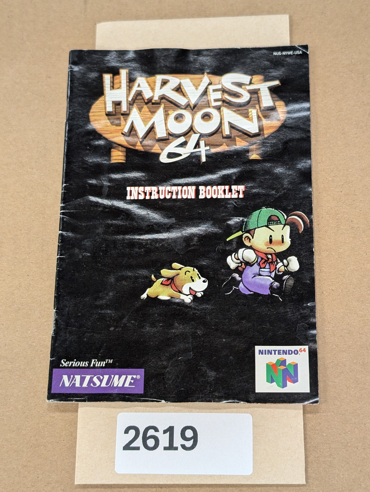 Harvest Moon 64 – N64 – Manual Only **NO GAME! *Water Damaged*