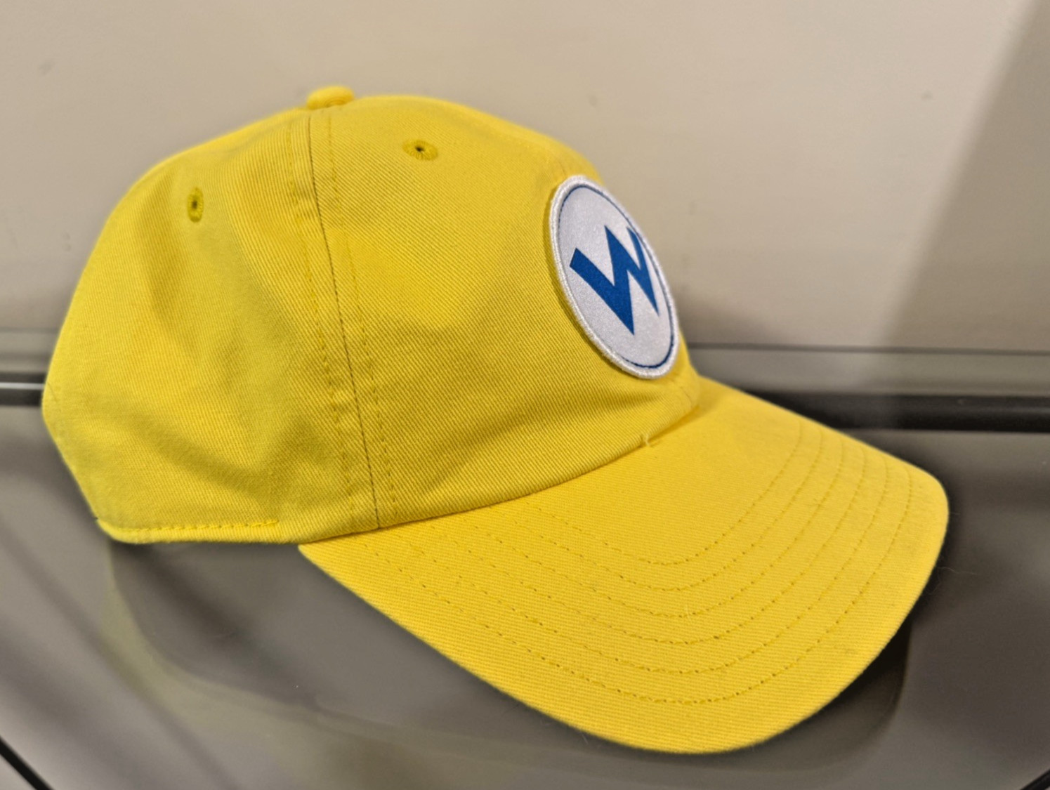 Nintendo New York WARIO W Logo Adjustable Snapback Yellow Nintendo