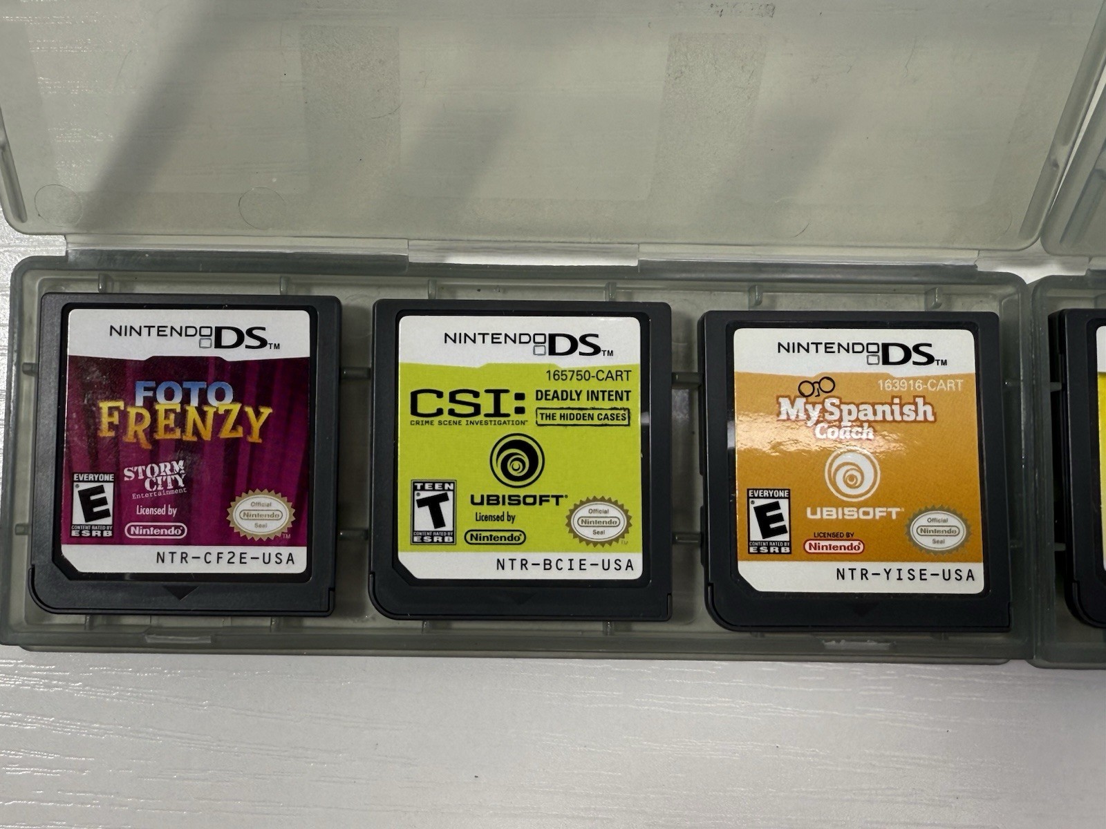 Lot Of 6 Nintendo DS Games Scrabble, Henry Hatsworth, Foto Frenzy Storm City