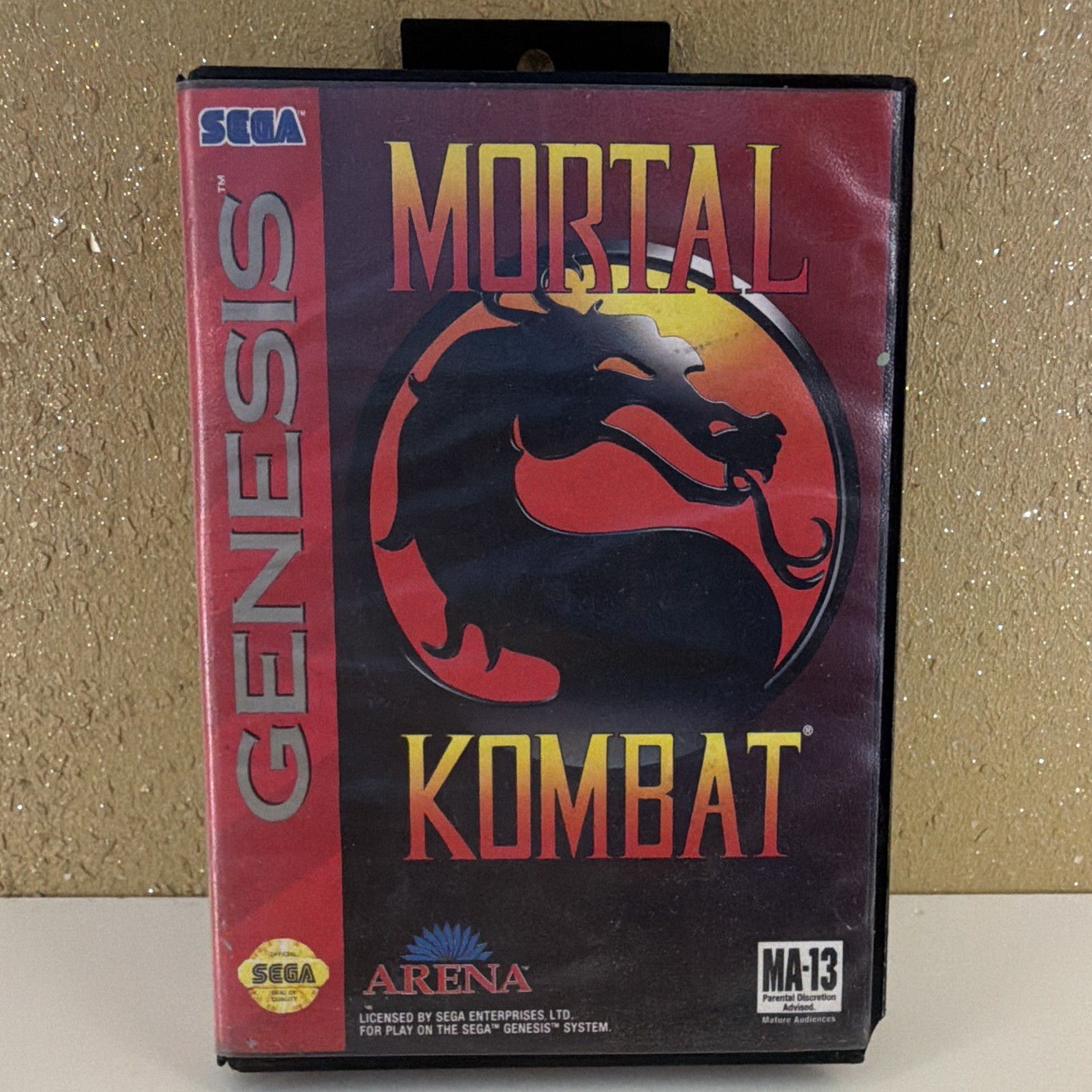 Mortal Kombat Sega Genesis 1992 NTSC-U/C Fighting MA-13 w/ Manual (Arena)