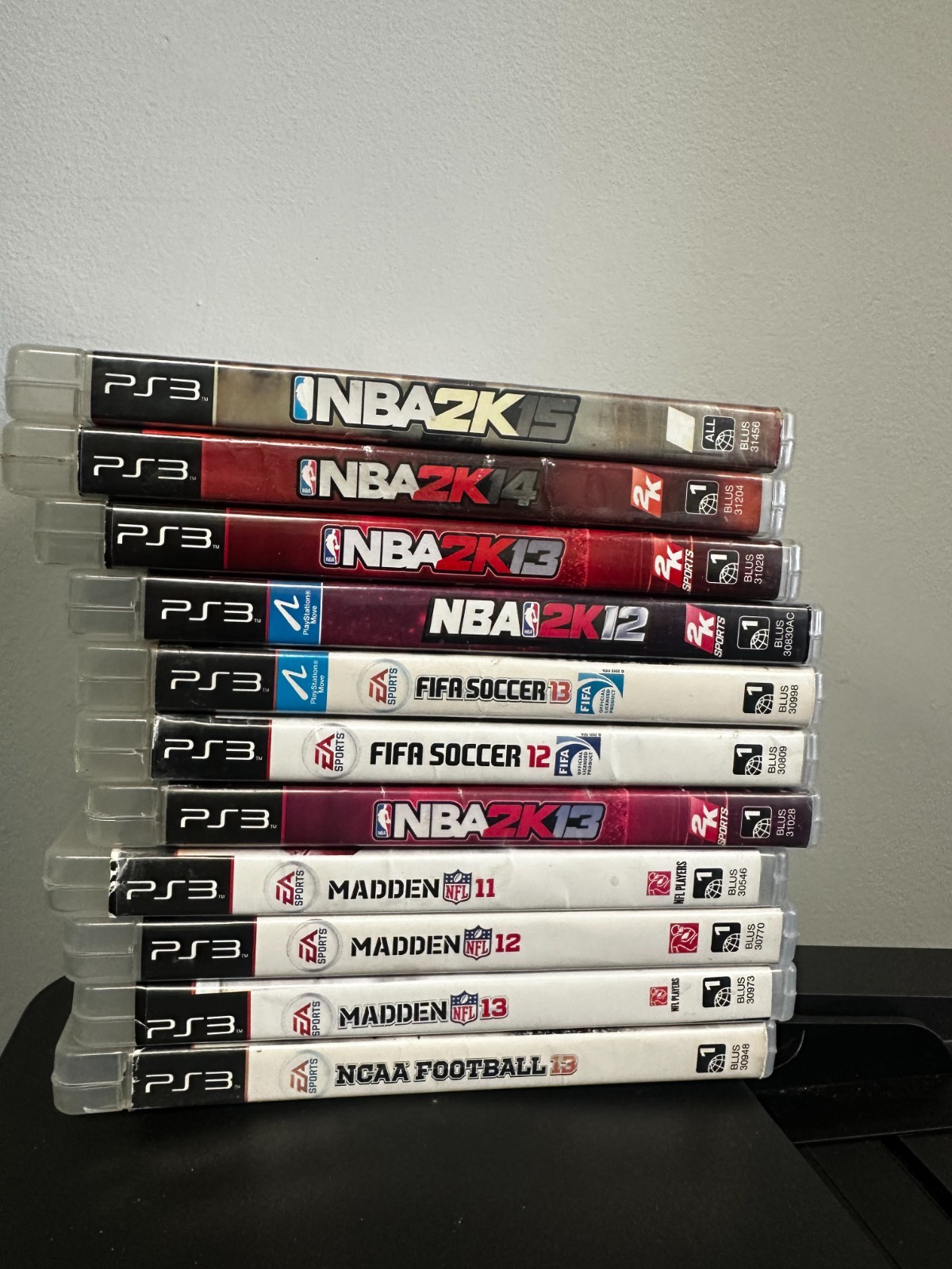 PS3 Games Lot Of 11 Games Madden, 2k, Fifa, NCAA