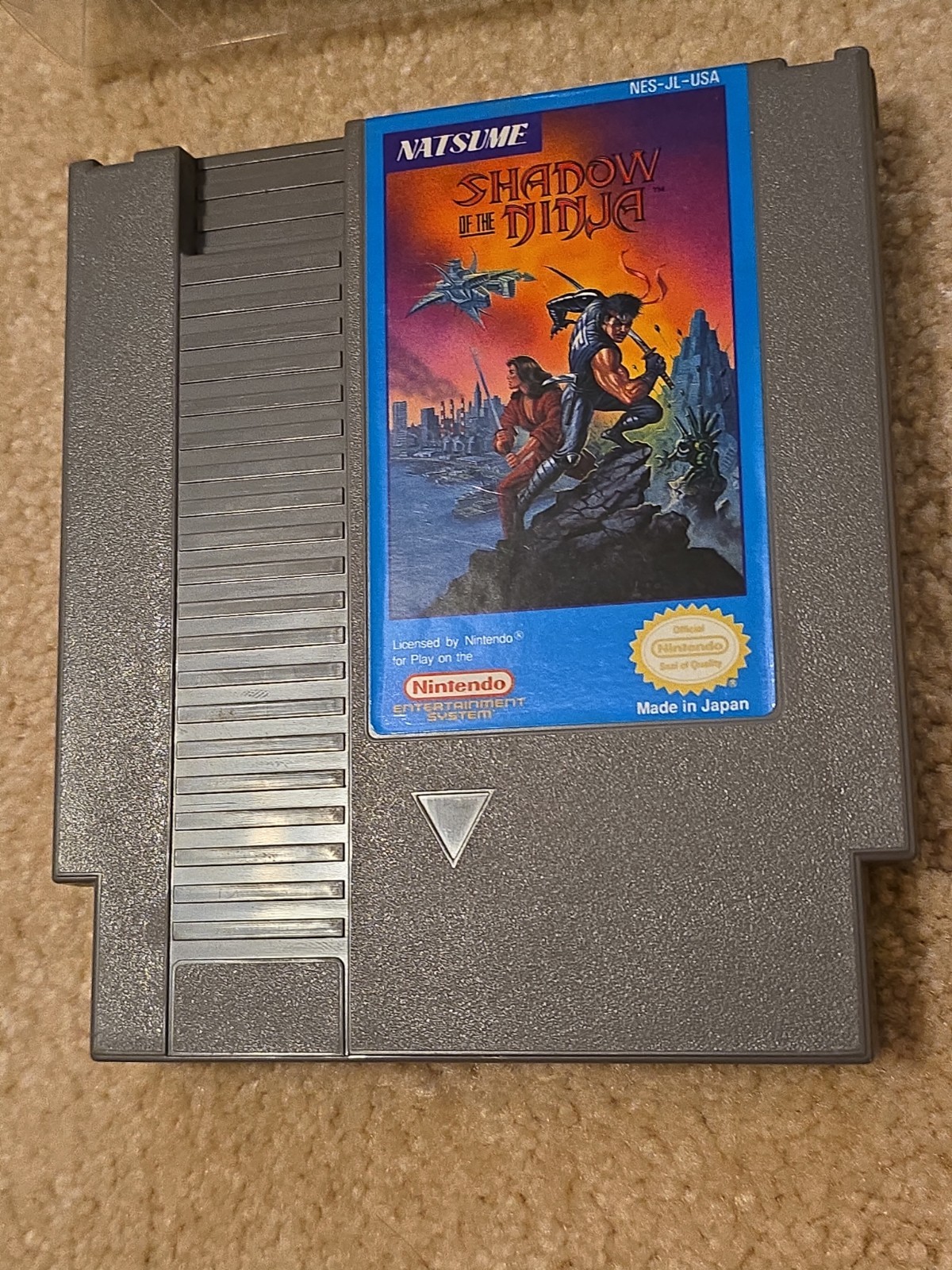 Shadow of the Ninja NES CIB Complete Nintendo Natsume 1990 Entertainment System