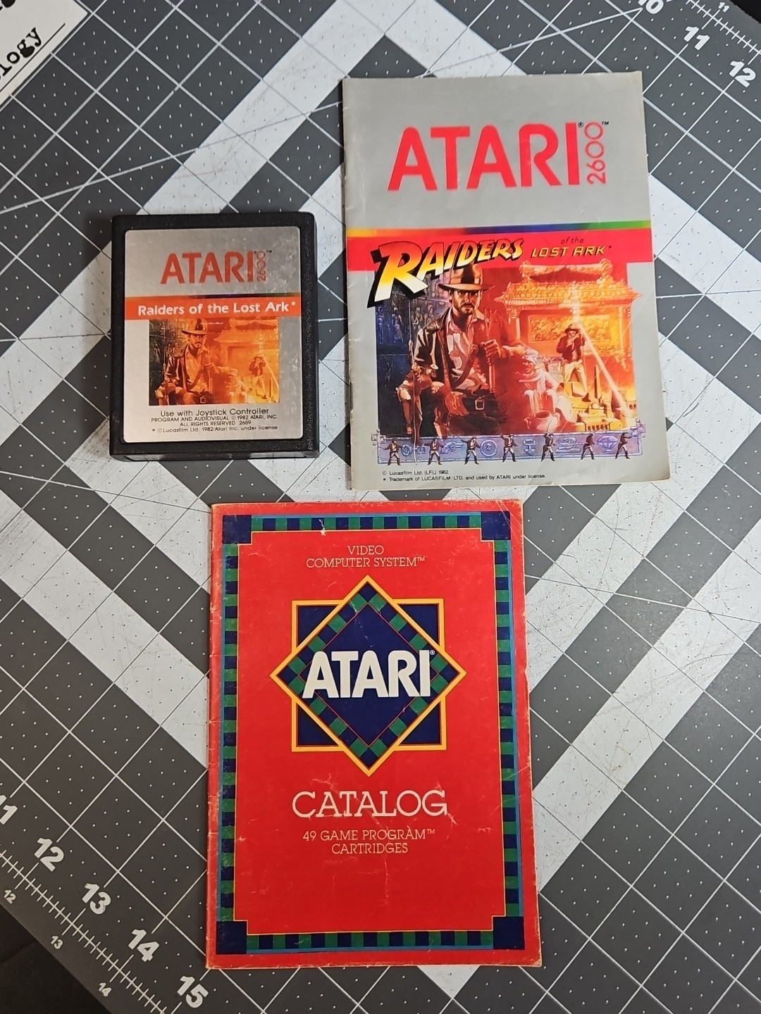 Raiders of the Lost Ark (Atari 2600, 1982) Indiana Jones Manual Catalog GUC E5