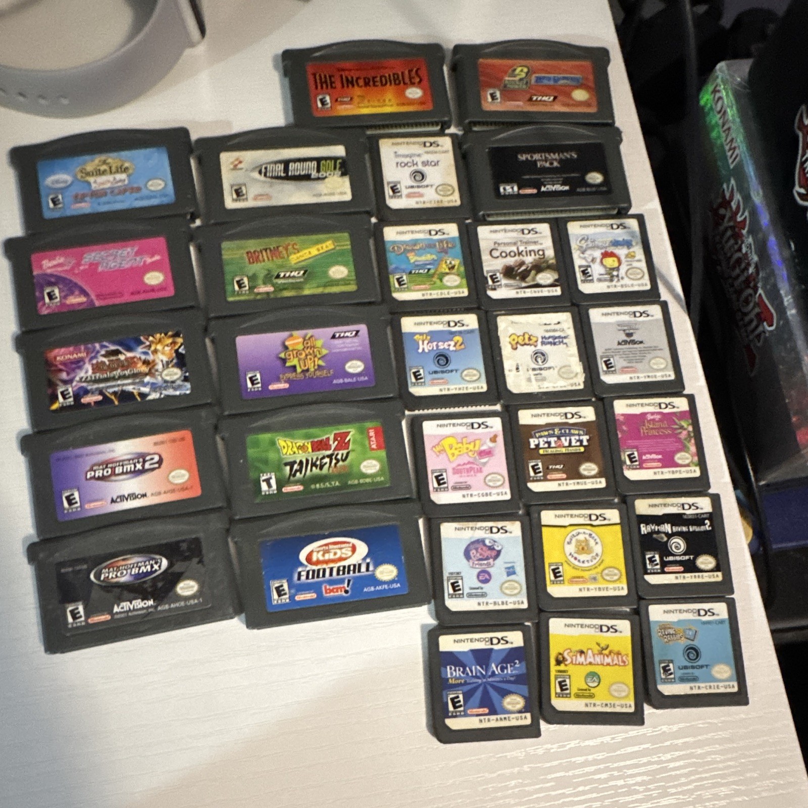 Nintendo DS & Game Boy Advance Mixed Game Lot Assorted Titles Incredibles DBZ
