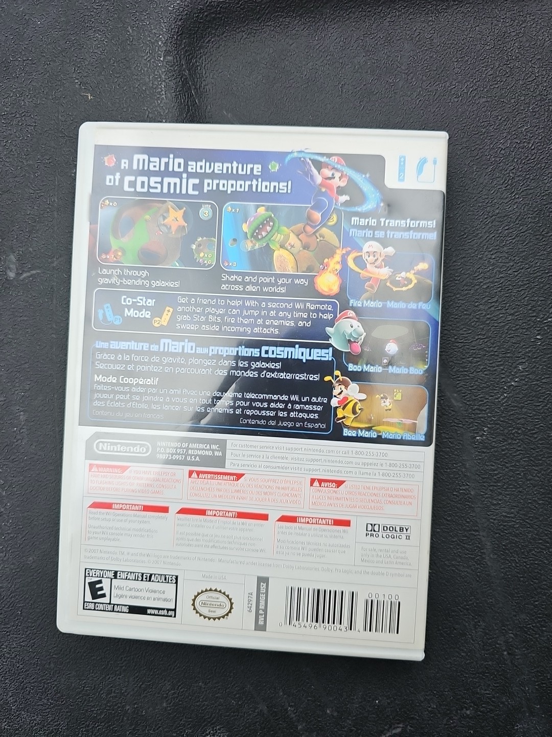 Super Mario Galaxy Nintendo Wii Tested Working CIB