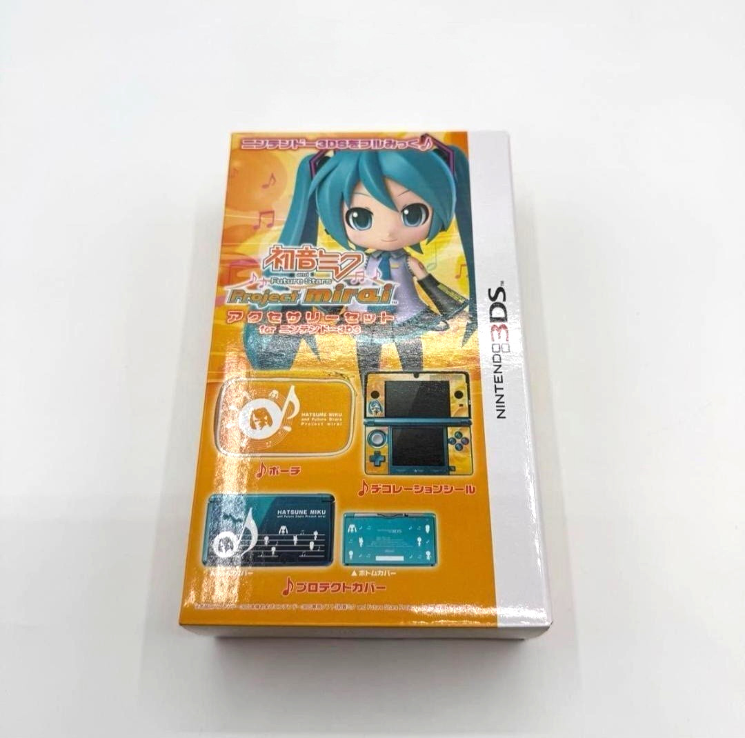 NEW Hori Hatsune Miku Project Mirai Accessory Set for Nintendo 3DS Brand Case JP