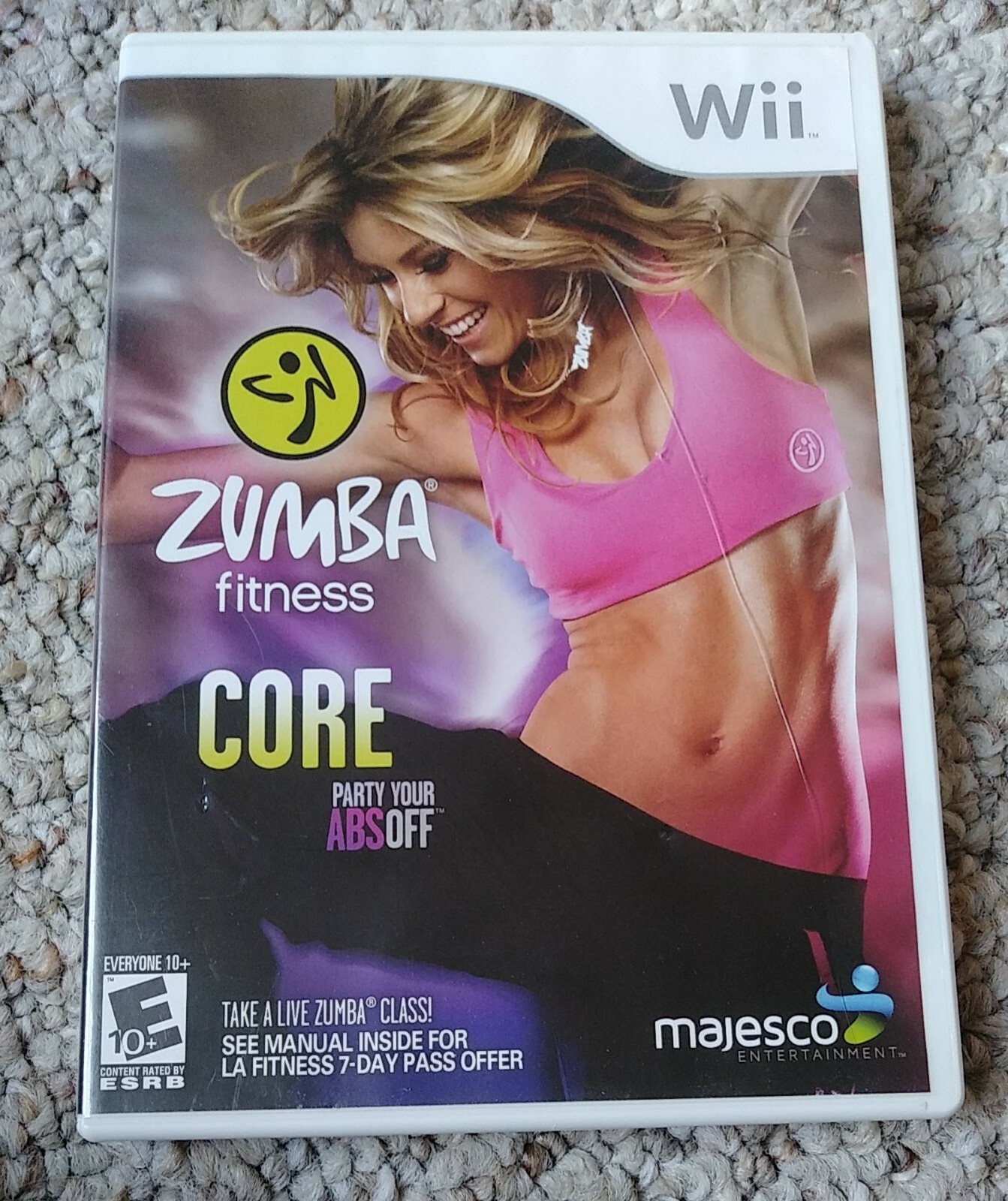 Zumba Fitness Core Nintendo Wii Workout Exercise Game Tested Complete
